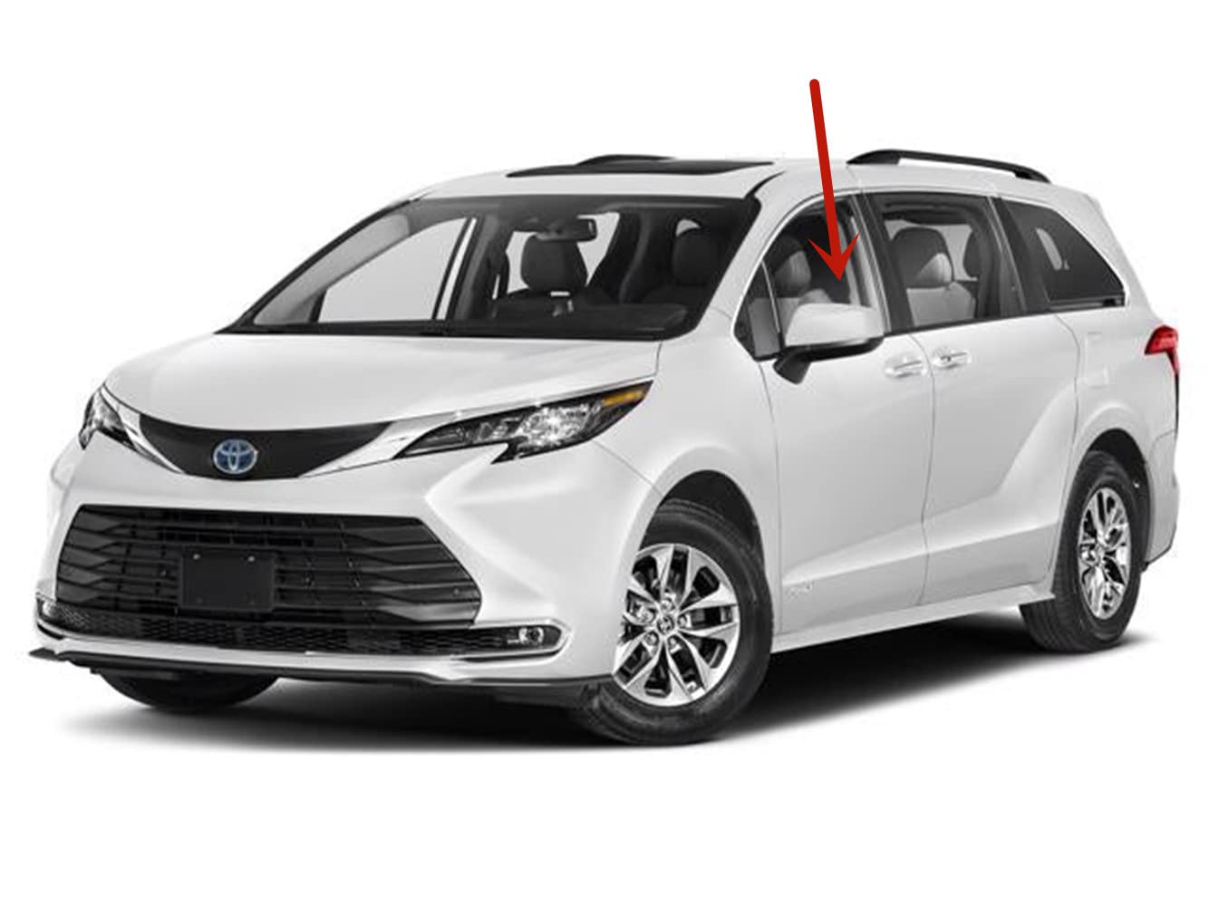 Tempered Driver Side Front Door Window Glass Replacement for Toyota Sienna 2021-2024 | Durable Auto Glass for Smooth Operation & Enhanced Safety | Perfect for Daily Commute, Road Trips & Family Travel