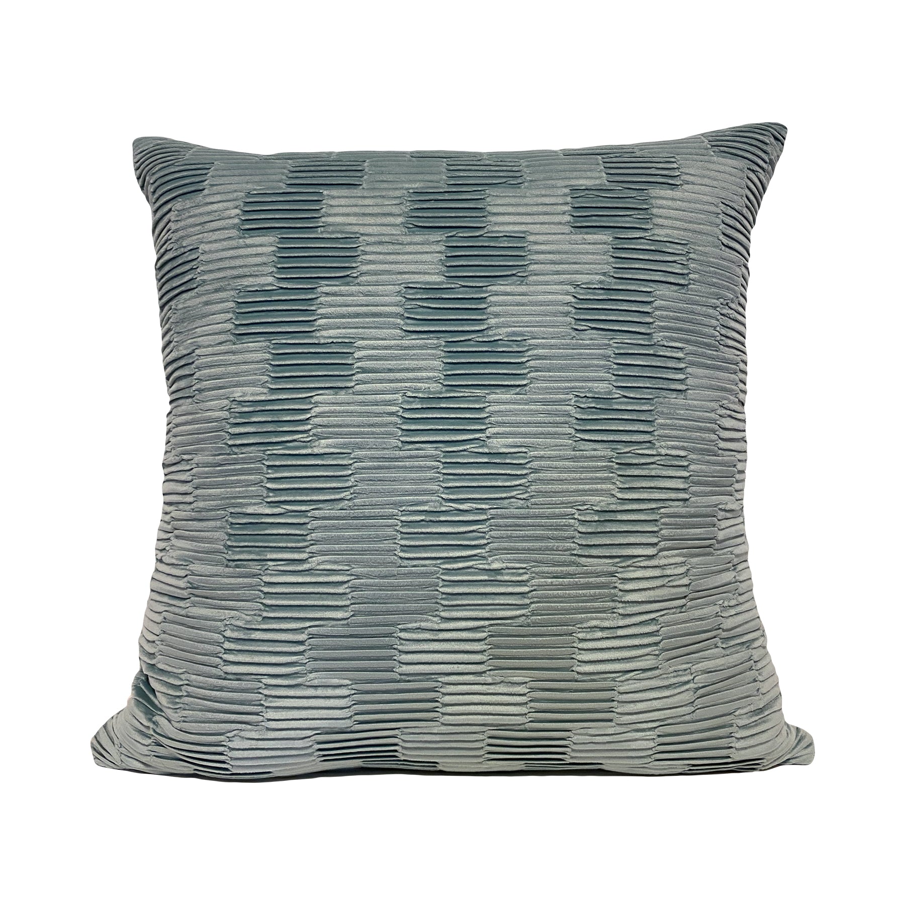 20x20 Treble Robin's Egg Blue Velvet Throw Pillow - Soft Decorative Cushion for Sofa, Bed & Home Decor