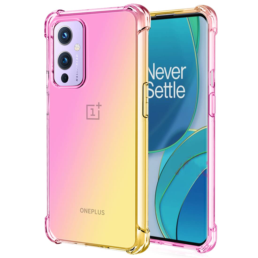 OnePlus 9 Phone Case - Cute Gradient Pink, Anti-Scratch & Shockproof Cover, Wireless Charging Compatible - Perfect for Daily Use, Travel & Outdoor Protection