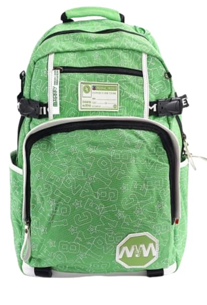 TEMSON Large Capacity School Backpack for Boys and Girls - Durable Kids Backpack for School, College & Travel (ML0325D, Green) - Perfect for Books, Laptops & Daily Essentials