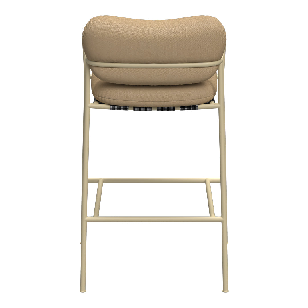 Bollo Counter Stool - Modern Kitchen Bar Stool with Back Support, Adjustable Height & Swivel Base - Perfect for Breakfast Nook, Kitchen Island & Home Bar Seating