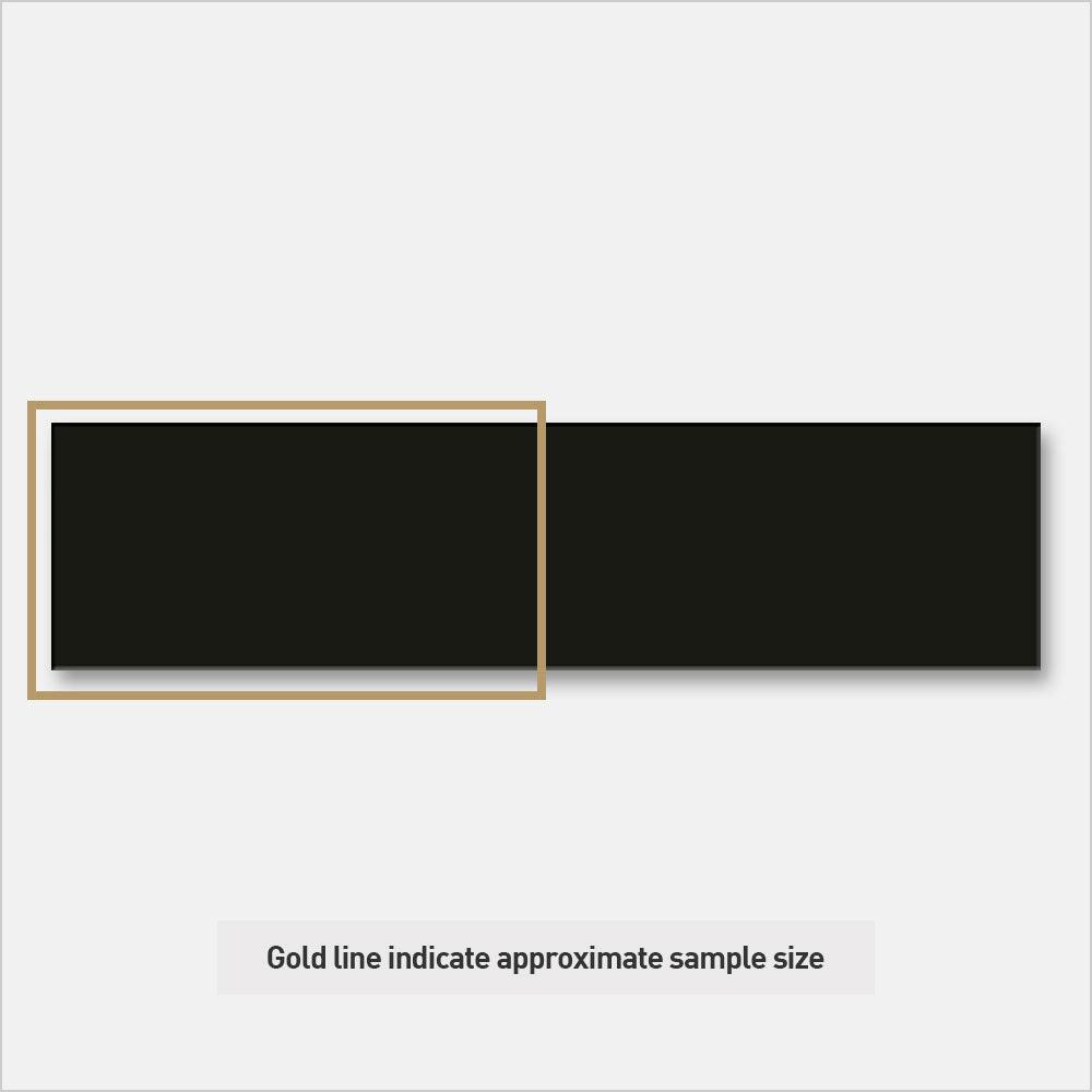 Premium Cascade Black 75x300 Glossy Unrectified Subway Tile - Modern Kitchen Backsplash & Bathroom Wall Tile for Contemporary Home Decor