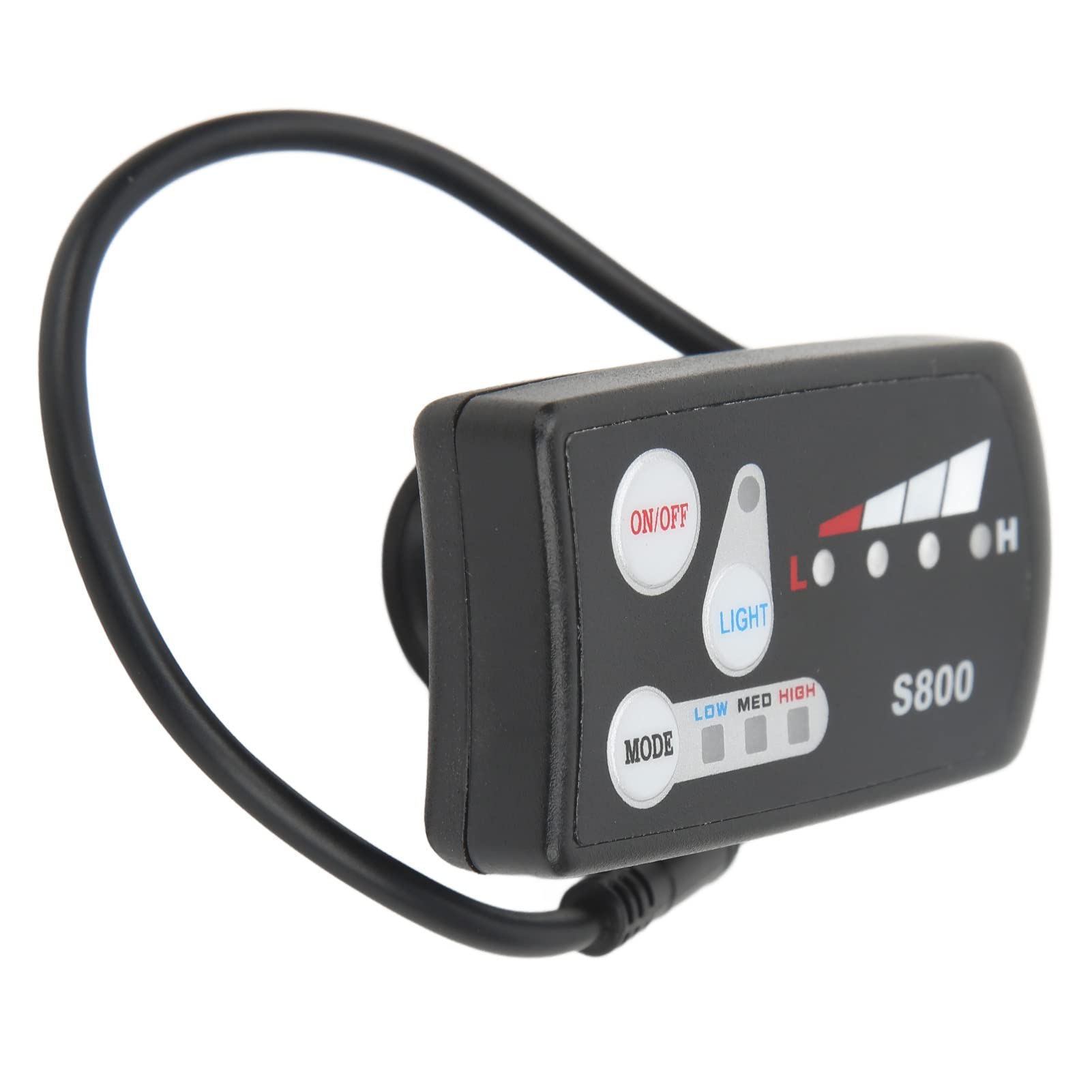 36V 48V Waterproof Electric Bike LED Display Meter - Multifunctional Digital Scooter S800 Display with Connector | Perfect for E-Bikes & Electric Scooters | Commuting, Leisure Riding & Outdoor Adventures