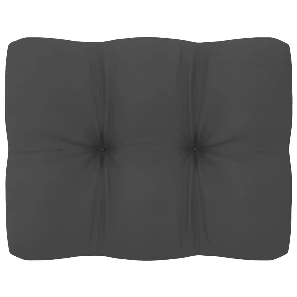 FAMIROSA 2-Piece Pallet Sofa Cushion Set - Premium Anthracite Gray Outdoor Furniture Cushions for Patio, Deck, and Garden Lounge Chairs