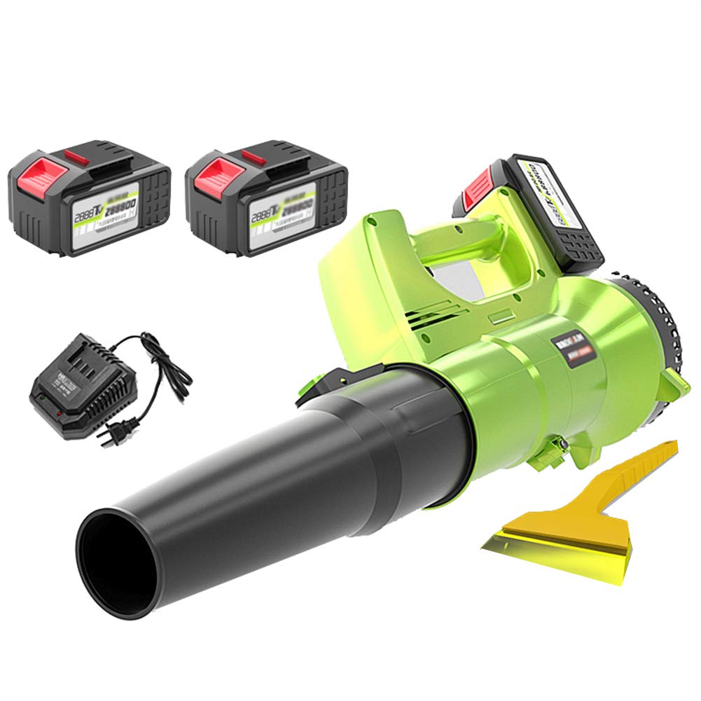 JYING 20V Cordless Leaf Blower with 2.0Ah Battery & Fast Charger | Lightweight 450 CFM Axial Flow Motor | Perfect for Garden, Patio, Yard, Garage & Snow Removal | Ideal for Fall Leaves, Grass Clippings & Light Snow Clearing