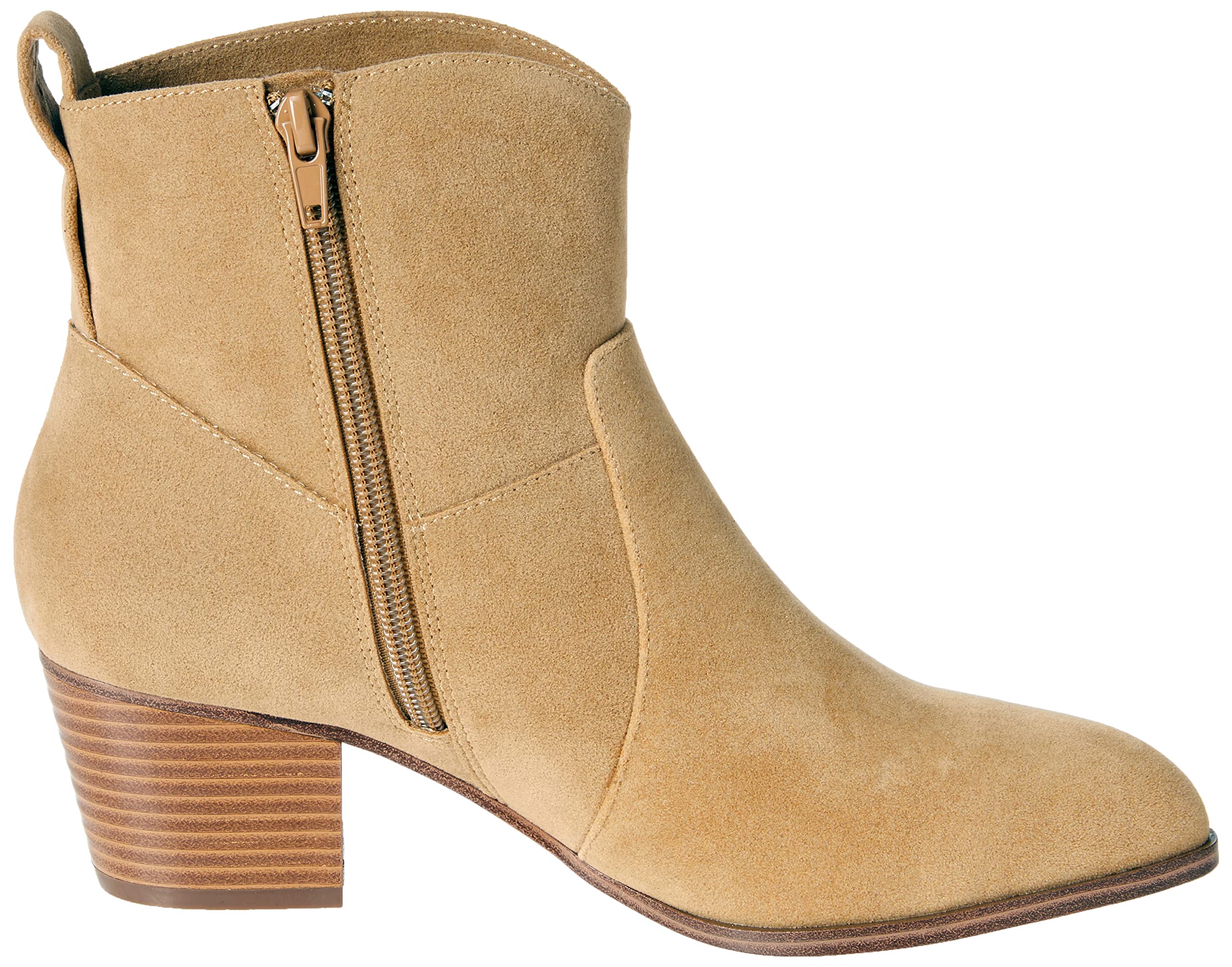 Amazon Essentials Women's Western Ankle Boots - Comfortable Leather Booties for Fall & Winter | Casual, Work & Outdoor Wear | Water-Resistant & Slip-Resistant Sole