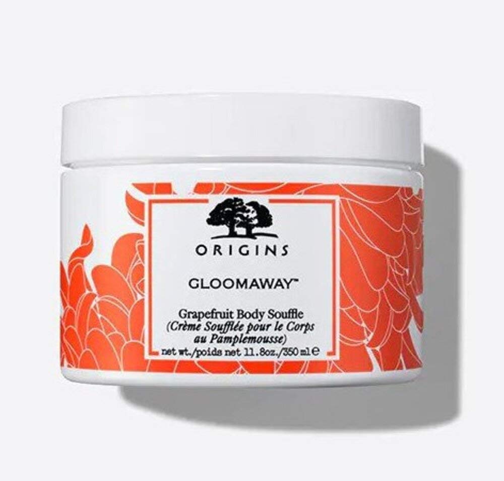 Origins Gloomaway Grapefruit Body Souffle - 11.8 oz Moisturizing Body Cream with Citrus Scent for Dry Skin | Perfect for Spa Days, Self-Care Routines & Gift Giving