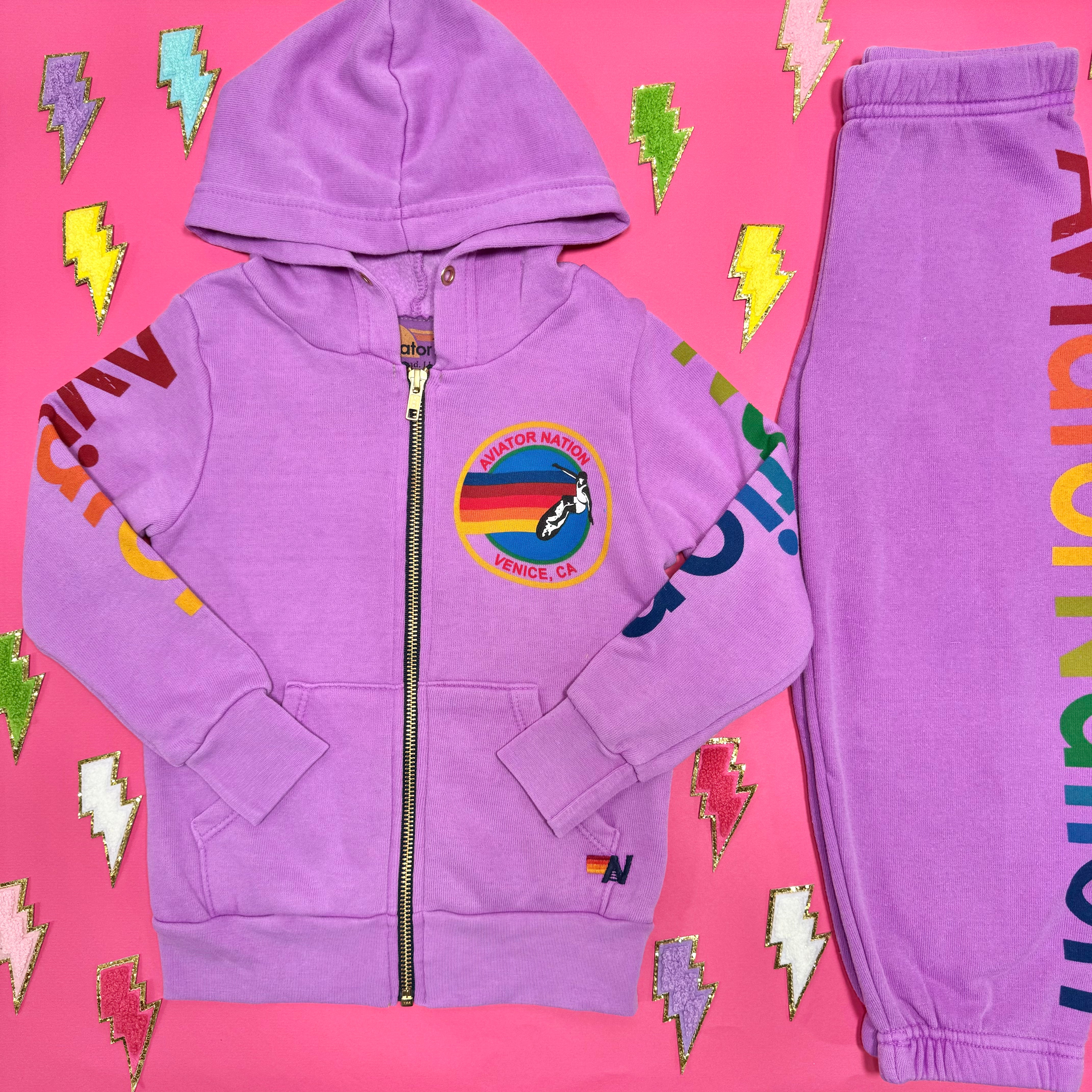 Aviator Nation Neon Zip Up Hoodie - Stylish & Comfortable Pullover for Men & Women - Perfect for Casual Wear, Gym, and Outdoor Activities