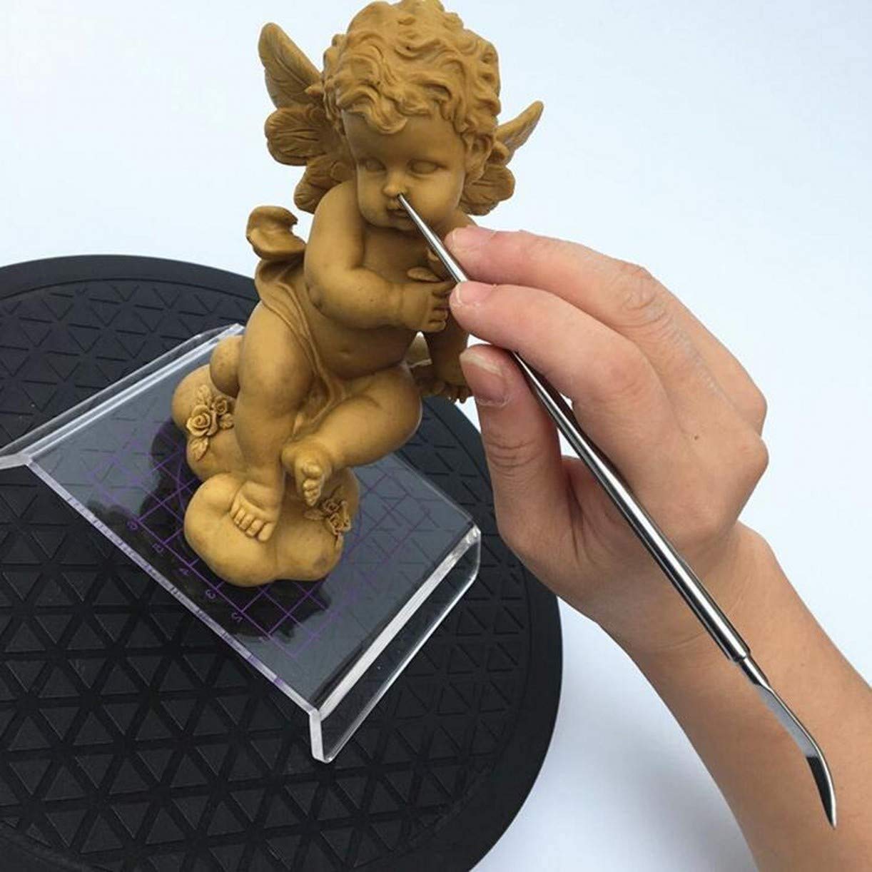 Zhongjiuyuan Pottery Clay Modeling Tools Set - 12-Piece Carving & Sculpting Kit with Detail Needles for Ceramic, Polymer Clay & DIY Crafts - Perfect for Artists, Hobbyists & Handmade Pottery Projects