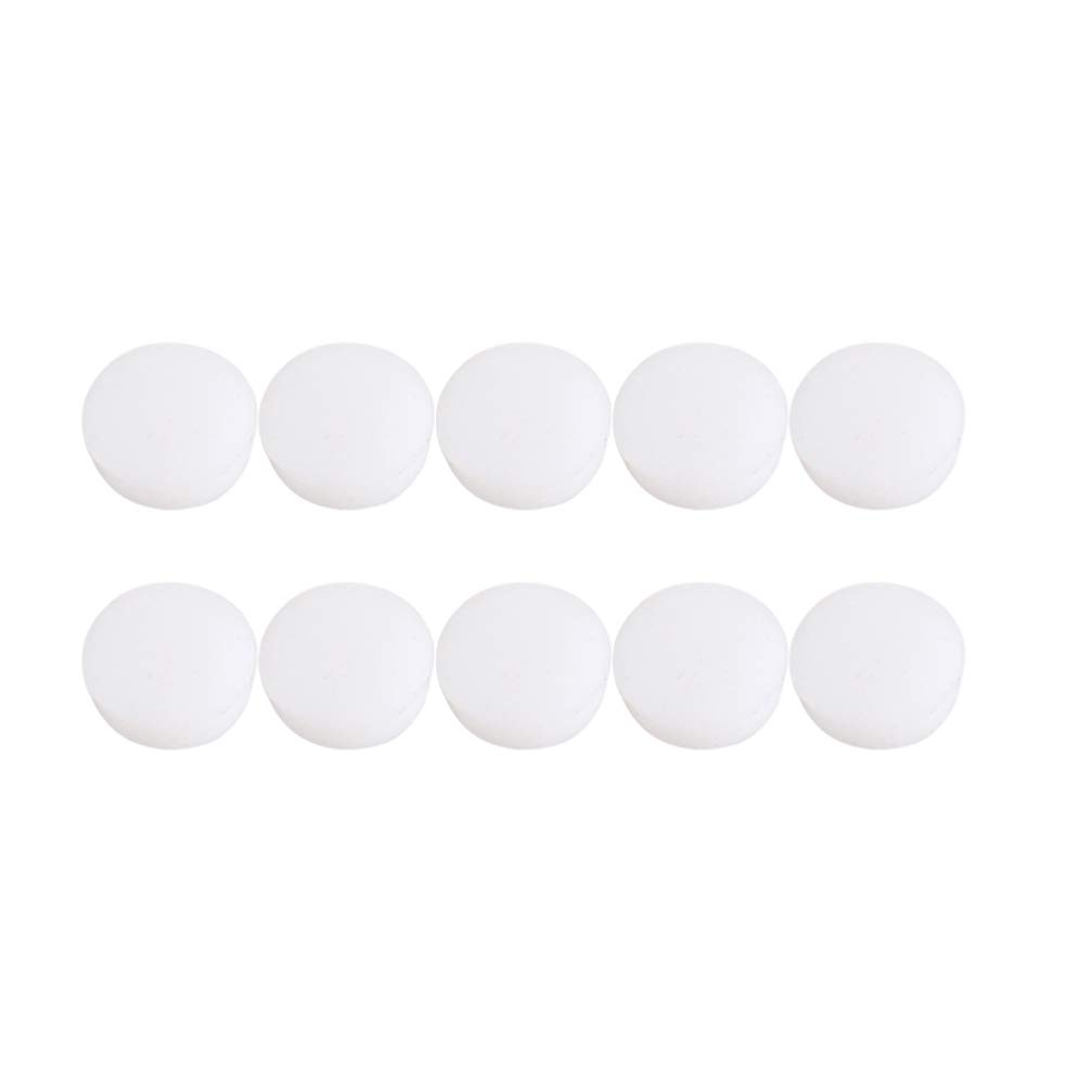 Exceart 10pcs White Flute Key Plugs - Rubber Open Hole Plugs for Flute Repair & Maintenance - Durable Musical Instrument Accessories for Professional & Student Flutists (Perfect for Practice, Performances & Instrument Care)