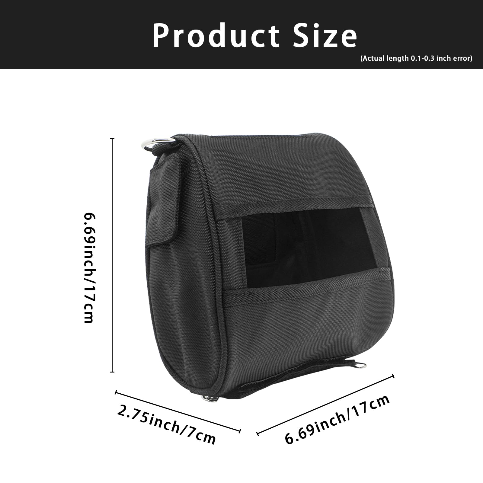 Premium Carrying Case for Zebra ZQ520 & ZQ521 Label Printers - Durable Shoulder Holster with Belt Clip - Ideal for Warehouse, Retail & Logistics Professionals