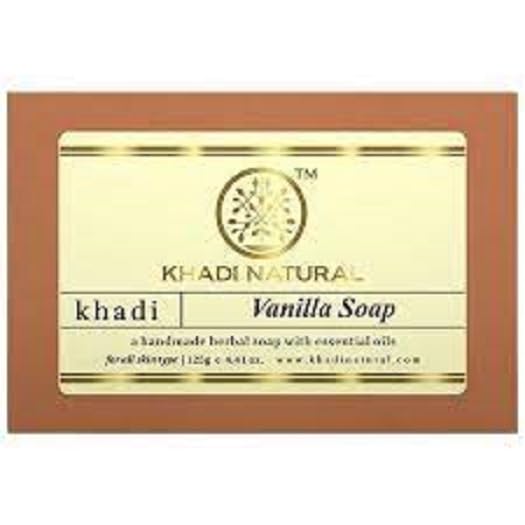 Natural Herbal Vanilla Soap with Essential Oils - 125g | Moisturizing & Healthy Skin Care | Suitable for All Skin Types | Pack of 1 | Perfect for Daily Bathing, Spa & Relaxation at Home