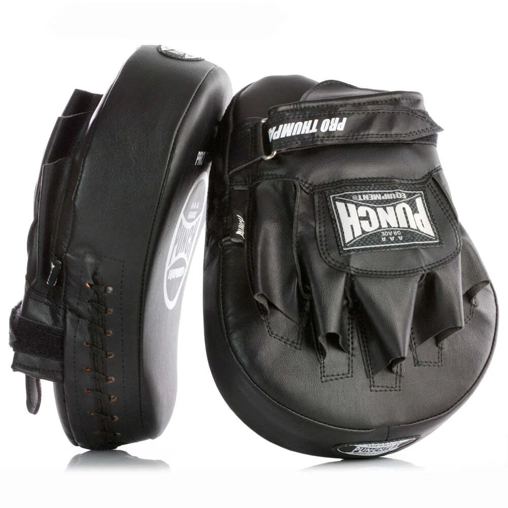 PUNCH AAA PRO THUMPAS FOCUS PADS - Premium Boxing Focus Mitts for MMA, Kickboxing & Training - Perfect for Home Gym, Martial Arts Practice & Professional Fighters
