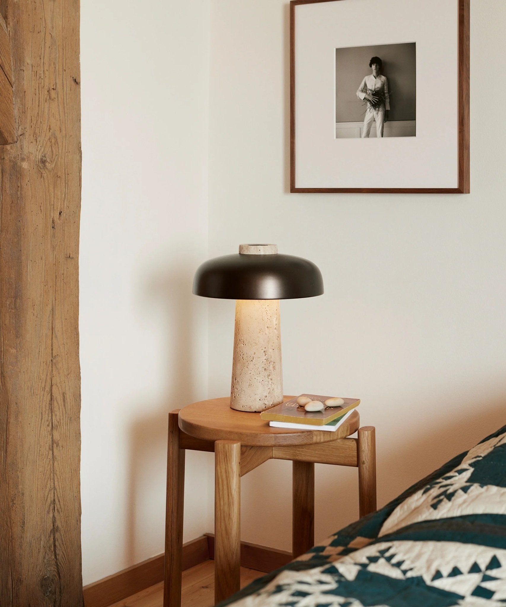 Modern Terra Dome Table Lamp - Stylish LED Bedside Lamp for Bedroom, Living Room & Office - Warm White Light with Adjustable Brightness - Perfect for Reading, Relaxing & Decor