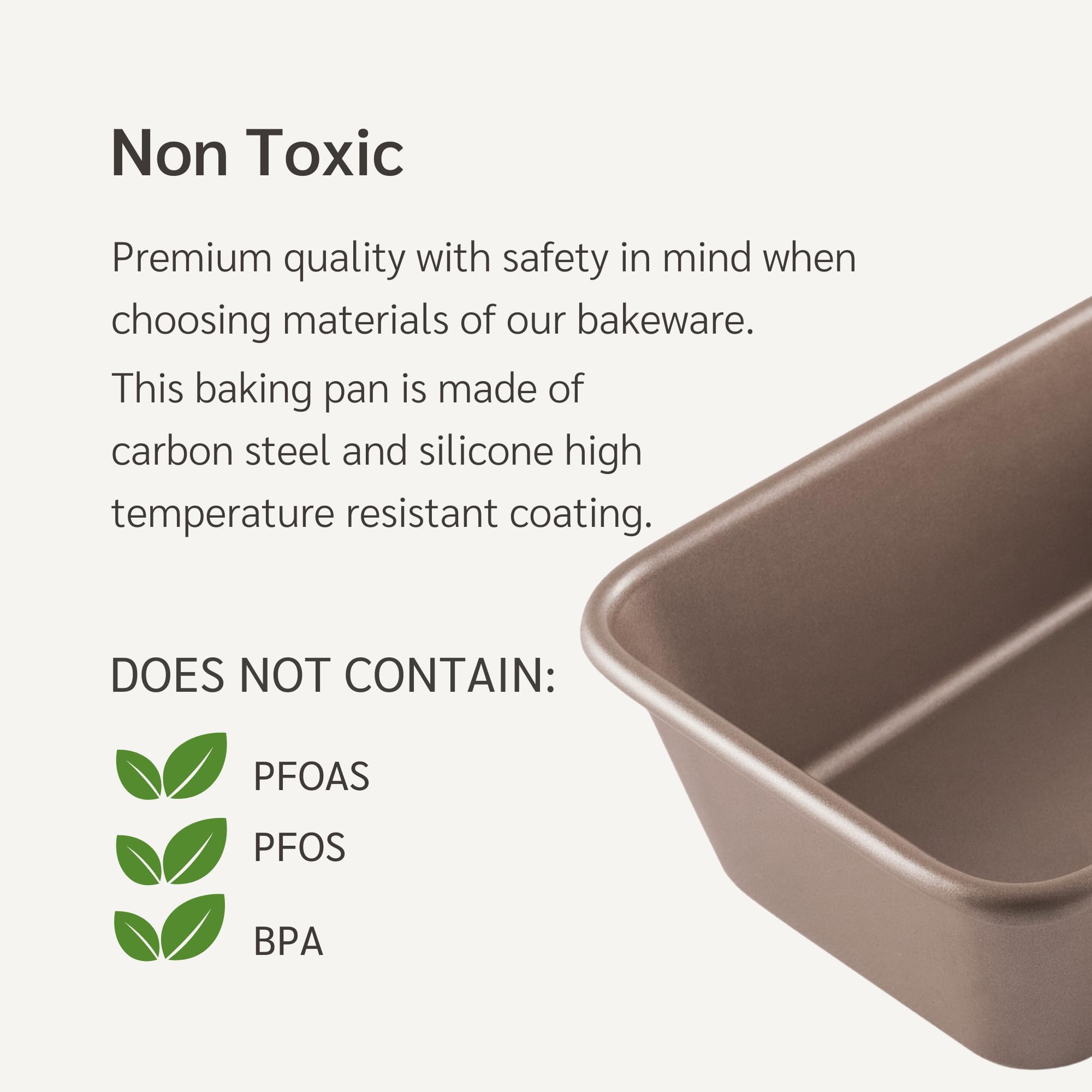 Premium PFOA-Free Nonstick Baking Pans Set - 4-Piece Bundle (2 Half Sheet Pans 13x18