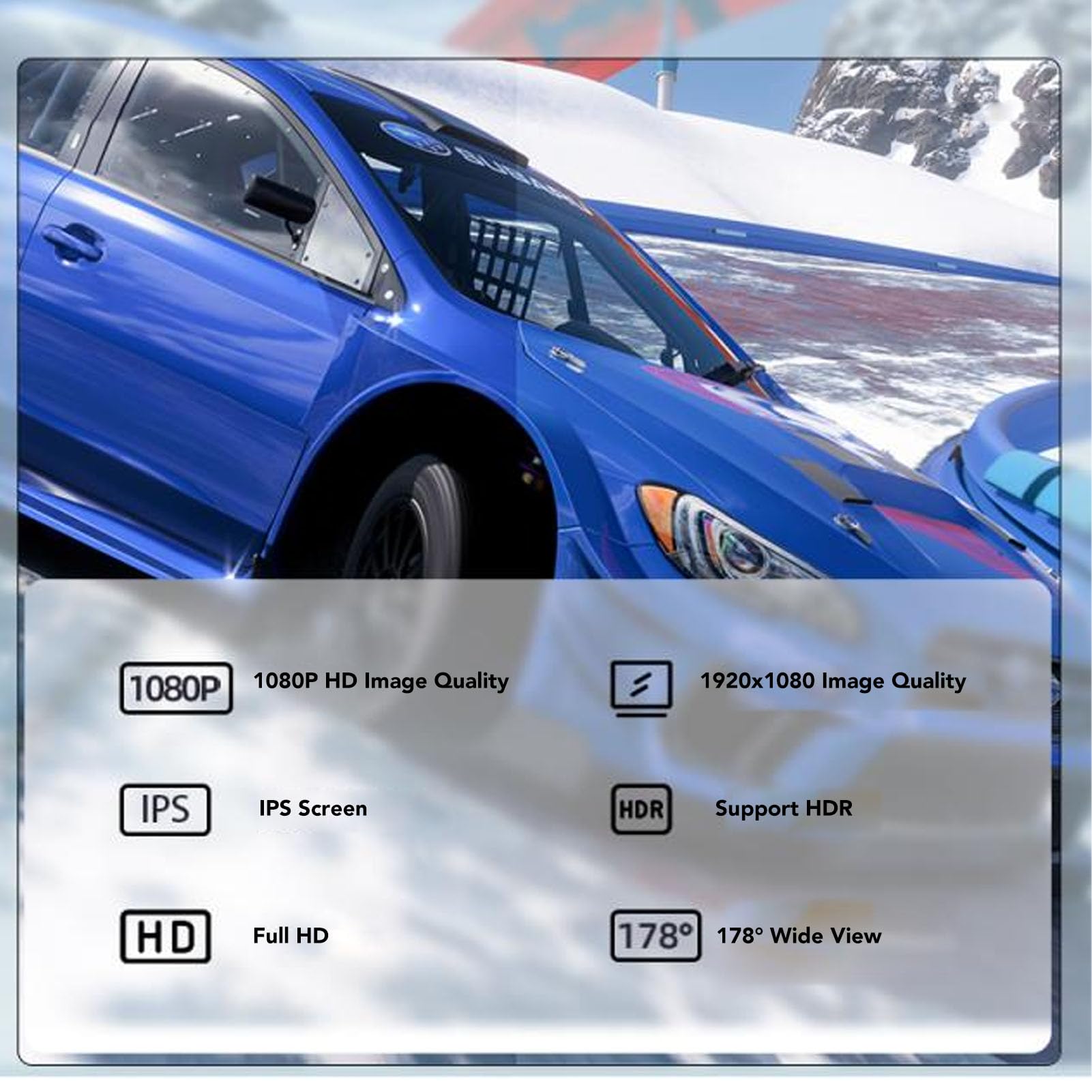 14 Inch Portable Monitor, 1080P HDMI External Second Screen, 16:9 IPS Display with Adjustable Stand & VESA Mount (75x75mm Standard Hole) - Perfect for Laptop Extensions, Gaming, and Office Work