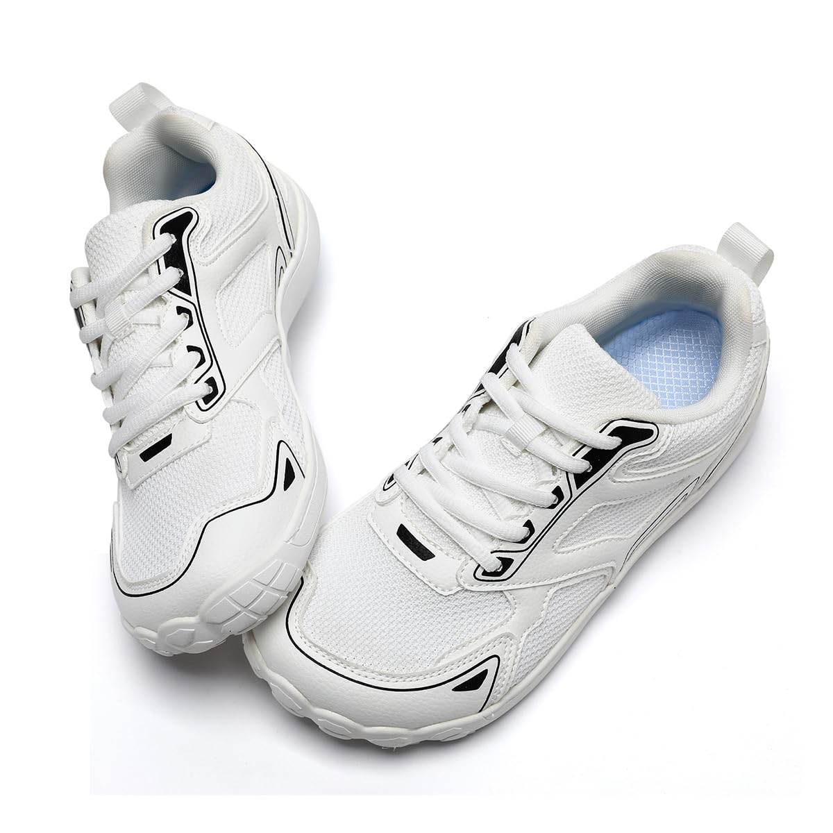 Men's Barefoot Running Shoes - Wide Toe Zero Drop Sole for Training, Walking & Tennis | Slip-On Low Top Sneakers | Breathable Comfortable Casual Sports Shoes | Perfect for Gym, Trail Running & Daily Wear