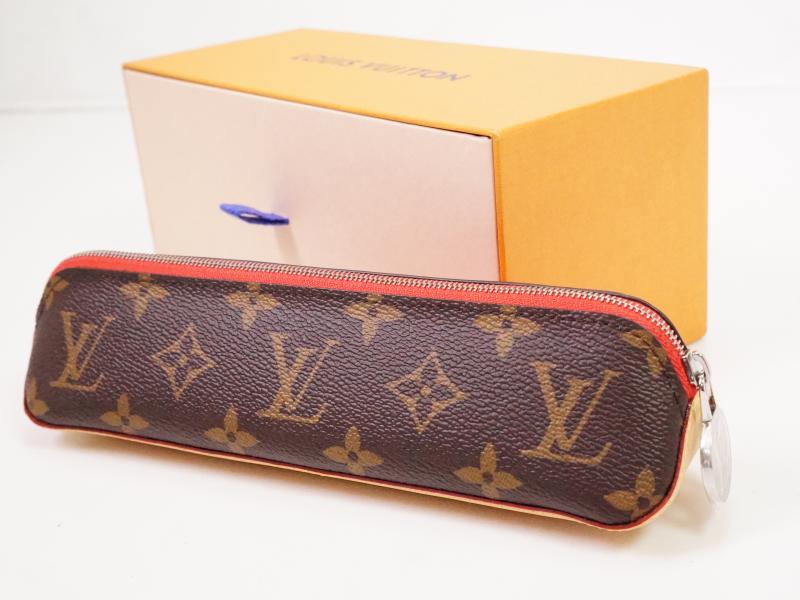 Authentic Pre-Owned Louis Vuitton Monogram Trousse Elizabeth Red Pen Case Pouch Bag Gi0009 220108 - Luxury Vintage Organizer for Stationery & Makeup | Perfect for Office, Travel & Gift Giving