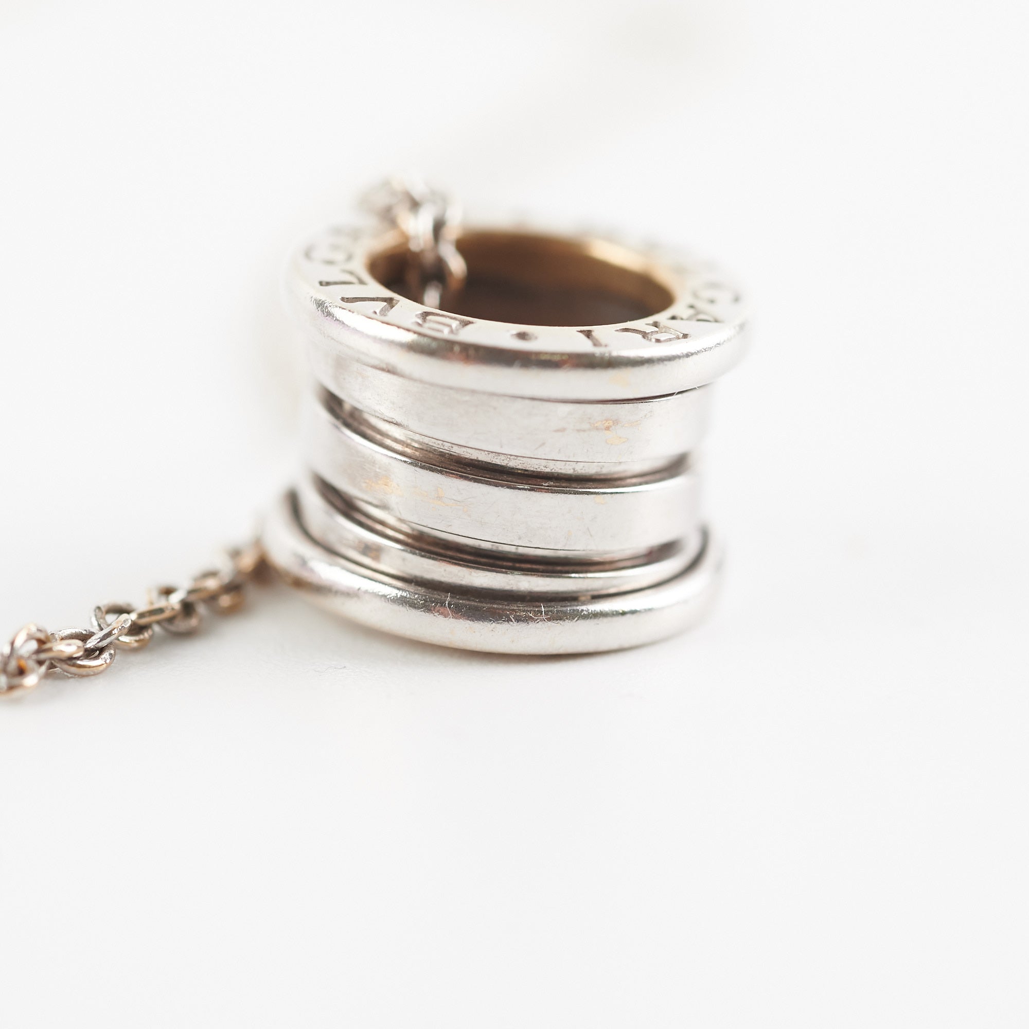 Bvlgari B Zero1 Necklace in 18K White Gold - Luxury Italian Jewelry for Women, Perfect for Weddings & Special Occasions