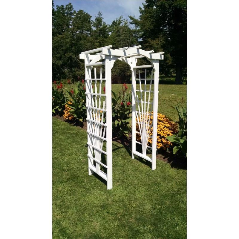 Amish Handcrafted Pine Cranbrook Arbor - Solid Wood Outdoor Garden Bench for Patio, Backyard & Porch Relaxation