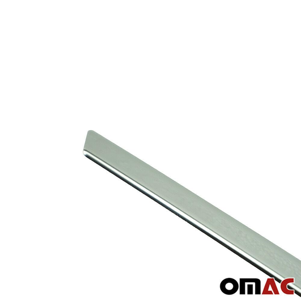 OMAC Rear Trunk Tailgate Door Handle Cover for Smart ForTwo 2007-2015 - Stainless Steel Silver - Perfect for Car Protection & Style Upgrade