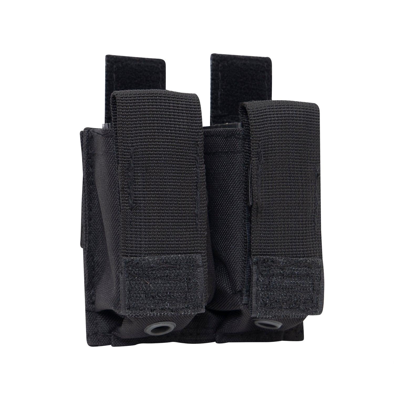 Rothco MOLLE Double Pistol Magazine Pouch with Insert - Tactical Gear for Military, Hunting & Airsoft | Compatible with MOLLE Vest & Plate Carrier