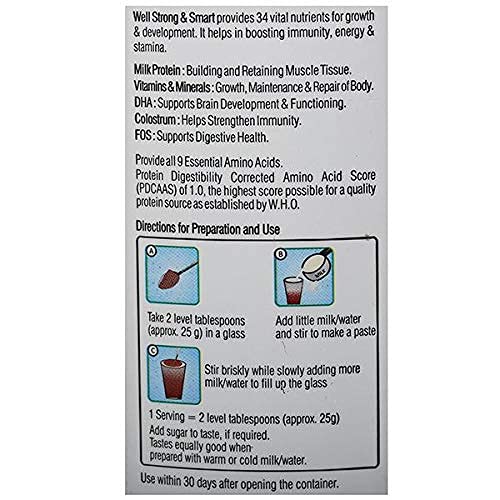 Modicare Well Strong & Smart Chocolate Flavor Protein Powder 200g - Supports Muscle Growth & Brain Function - Perfect for Post-Workout Recovery & Healthy Snacking