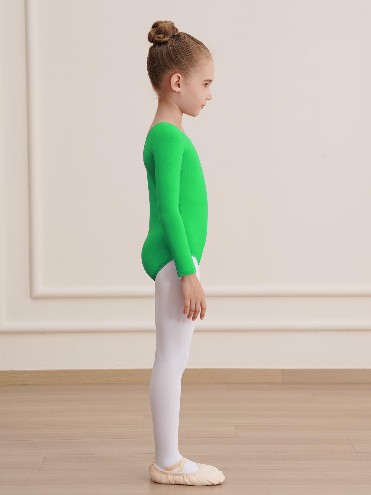 Black Long Sleeve Leotard for Girls - Gymnastics & Ballet Dance Bodysuit - Toddler Dancewear for Performance, Practice & Recitals