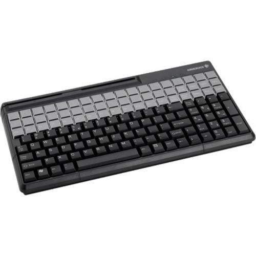 ZF Electronics Cherry Spos QWERTY Keyboard - 167 Keys with QWERTY Layout & 54 Relegendable Keys - Magnetic Stripe Reader - Perfect for POS Systems, Retail Stores, and Office Workstations