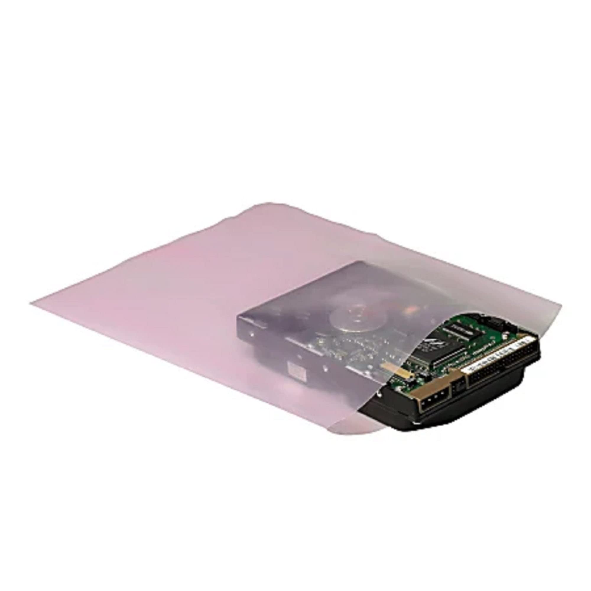 Pink Anti-Static Plastic Flat Bags 5