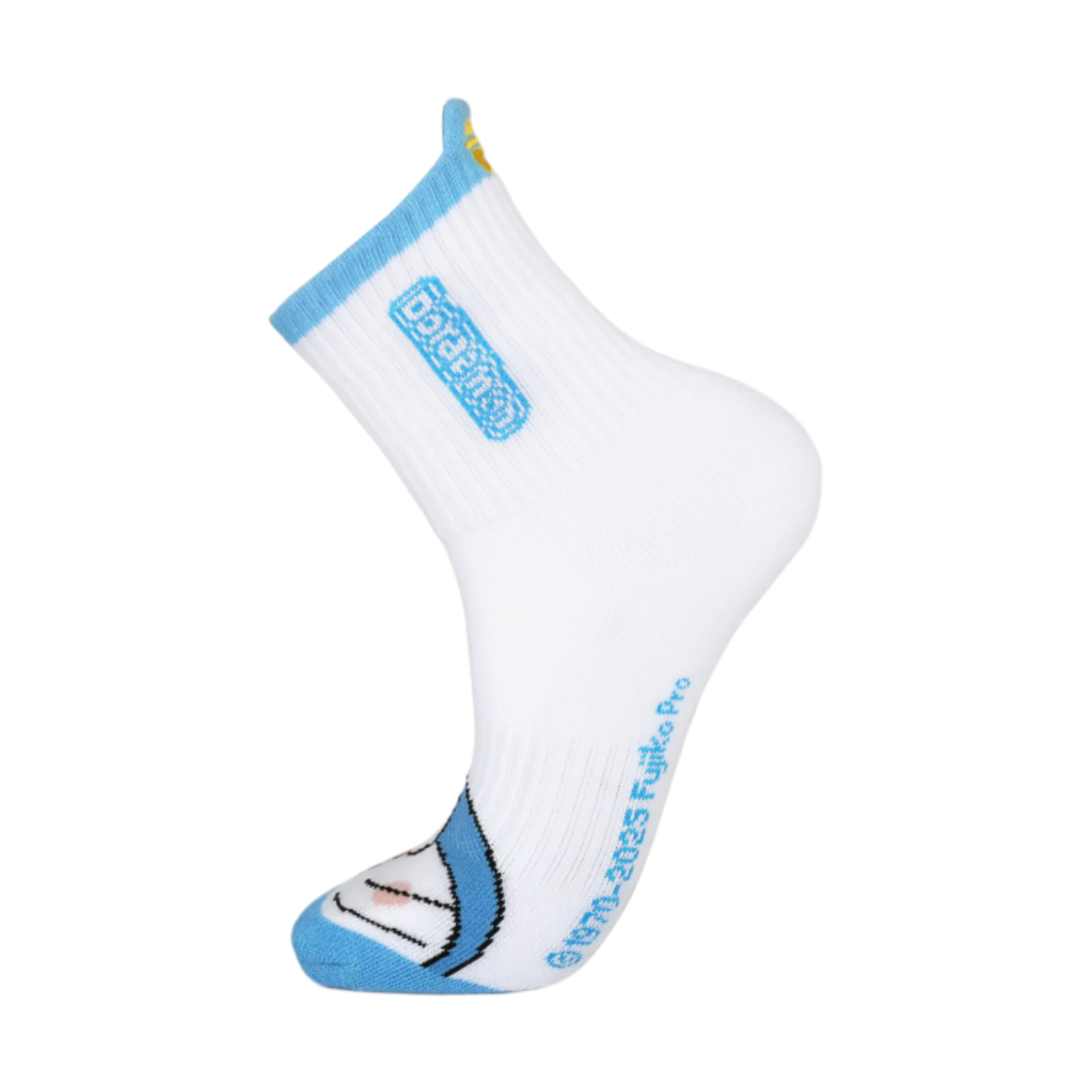 Victor X Doraemon SK517DRM Anime Quarter Socks - Cute Cartoon Character Crew Socks for Men & Women - Perfect for Cosplay, Gifts, and Casual Wear