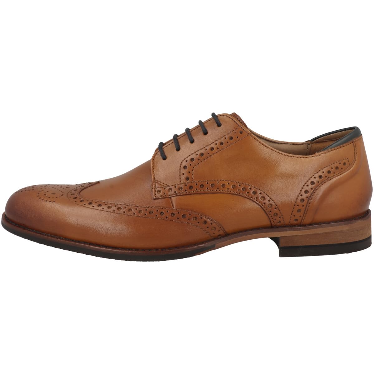 Clarks Men's Craft Arlo Limit Brogue Tan Leather Oxford Shoes - Classic Comfort for Business & Formal Occasions