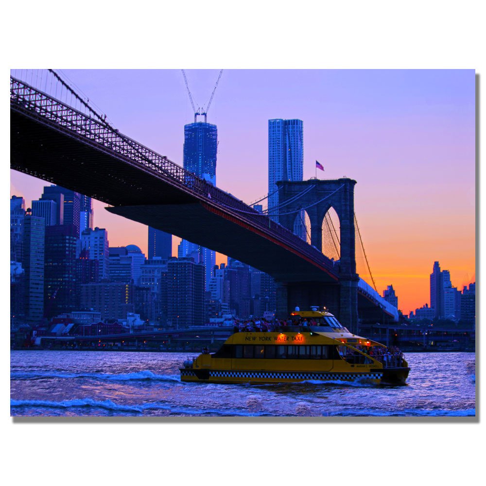 Trademark Art Cat Eyes NYC Canvas Wall Art - 18x24 Inches - Modern Home Decor for Living Room, Bedroom & Office