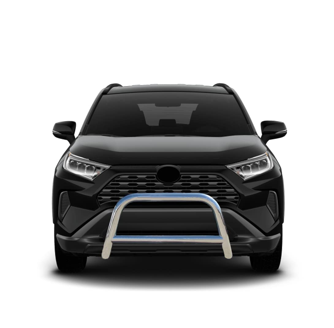 Black Horse A Bar No Skid Plate Stainless Steel Compatible with 2019-2024 Toyota RAV4 & 2021-2024 Toyota Venza | Heavy-Duty Underbody Protection for Off-Road Adventures & Winter Driving (CBS-TOB4802)