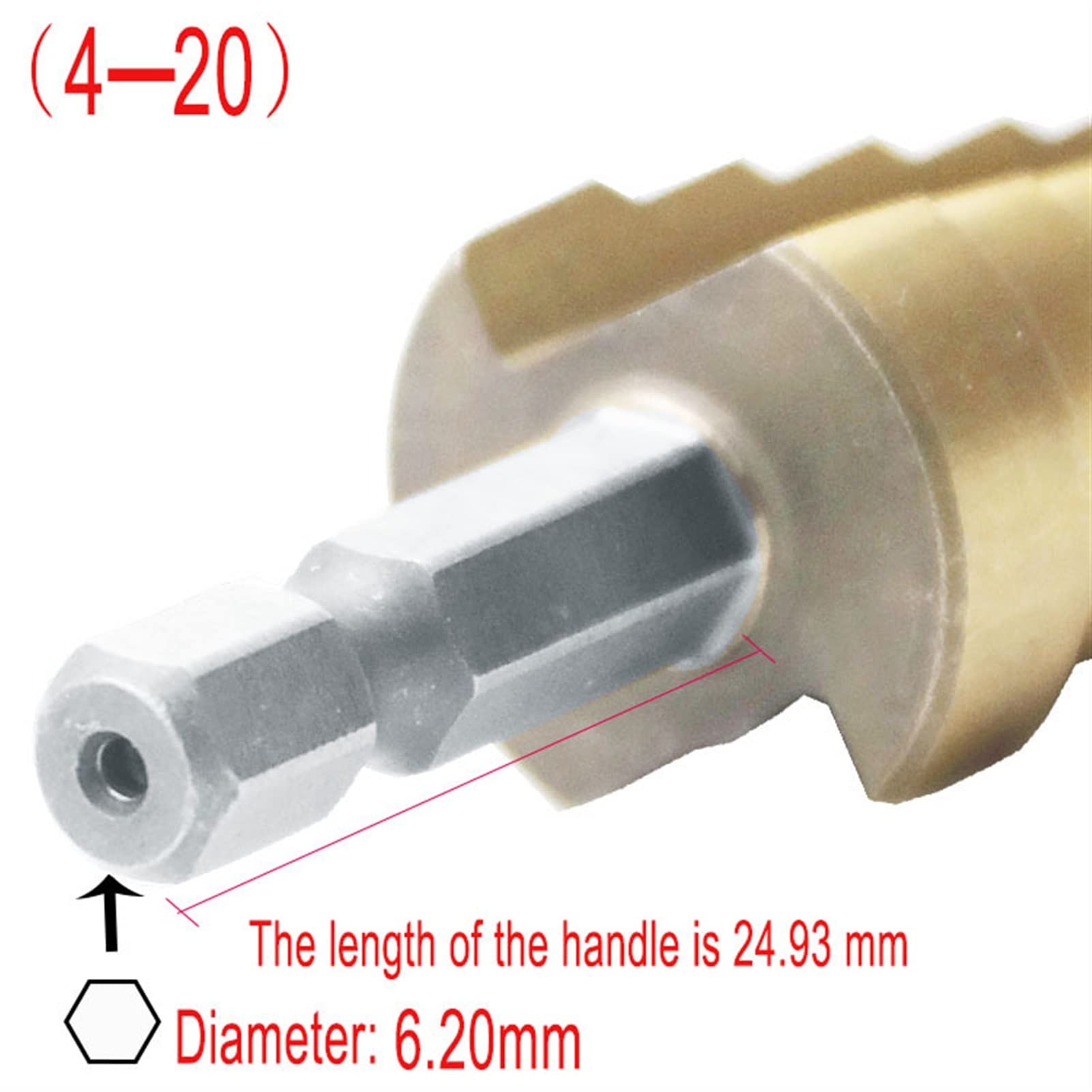 3Pcs HSS Titanium Step Drill Bit Set (4-12mm/4-20mm/4-32mm) - High Speed Steel Power Tool Accessories for Metal, Wood & Plastic - Perfect for DIY Projects, Home Repairs & Professional Use