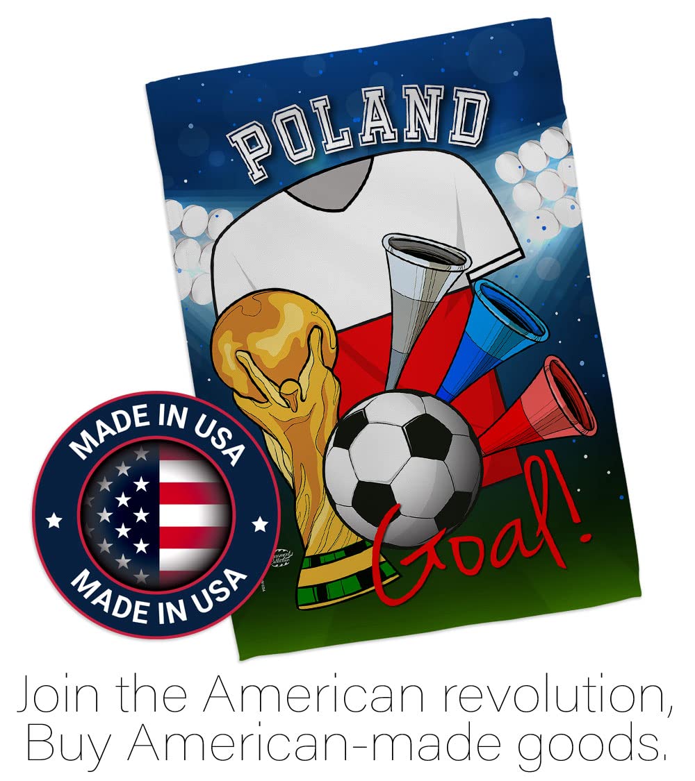 Poland Flag for Soccer Fans - Outdoor & Indoor Decor - FIFA World Cup Gift