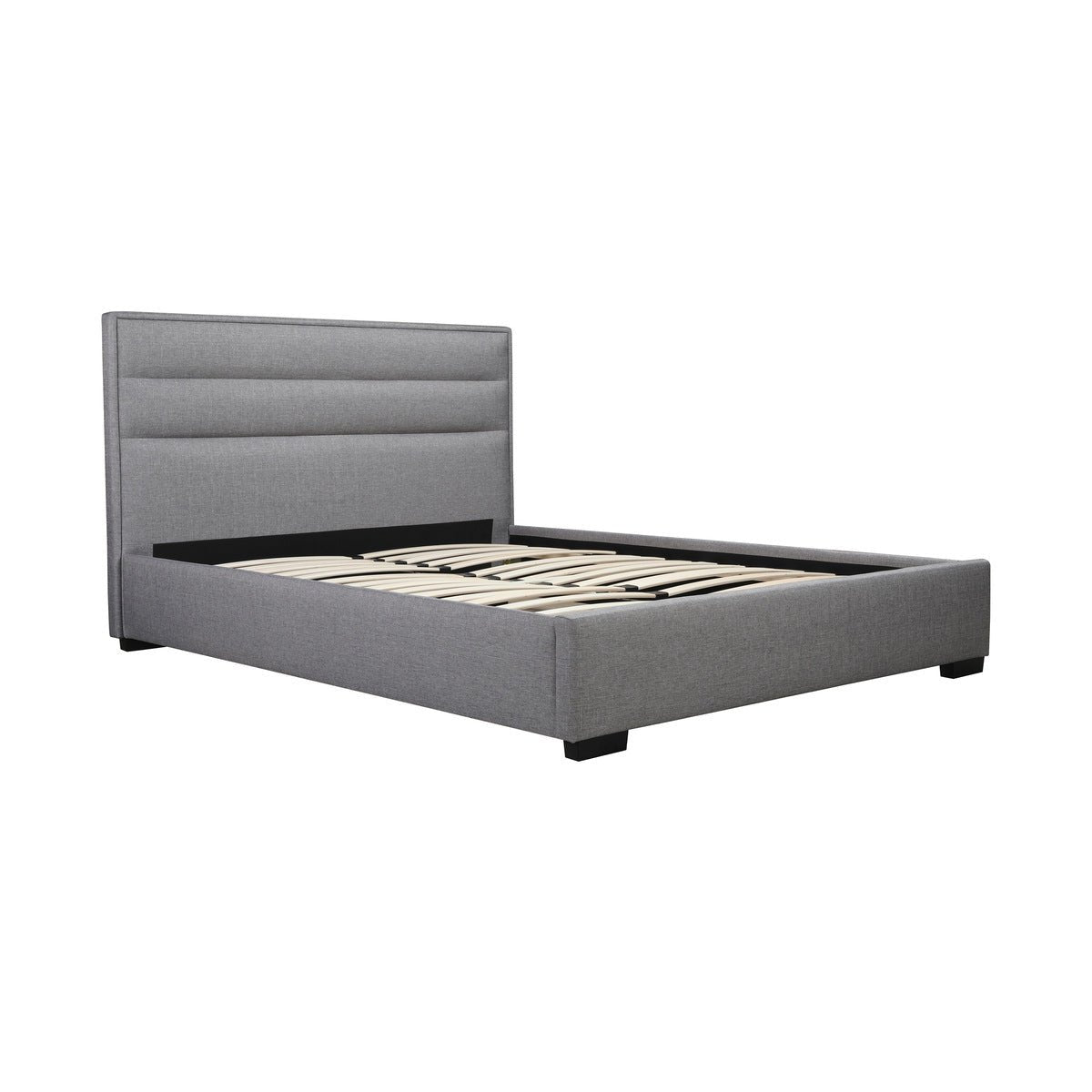 Fabiola Queen Upholstered Platform Bed Frame with Headboard - Modern Upholstered Bed Frame for Bedroom, Guest Room & Master Suite