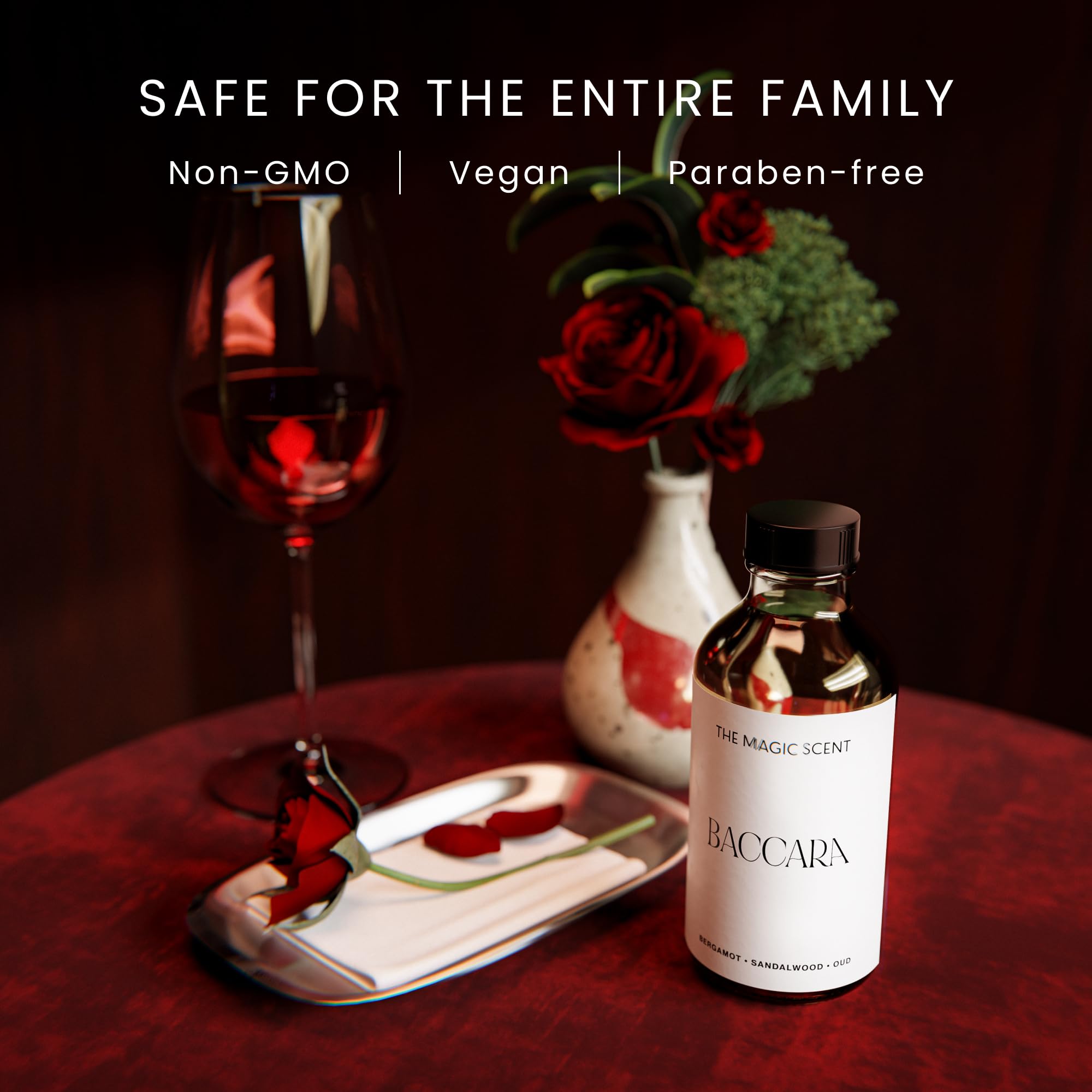 Premium Baccara Essential Oils for Diffusers - 500ml Aromatherapy Oil for HVAC, Cold-Air & Ultrasonic Diffusers | Inspired by Baccarat Rouge | Perfect for Home Spa, Yoga, Meditation & Relaxation
