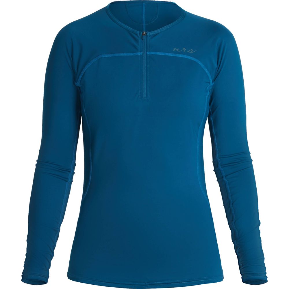 NRS Women's Long Sleeve Rashguard - UPF 50+ Sun Protection Swim Shirt for Surfing, Swimming & Outdoor Water Sports