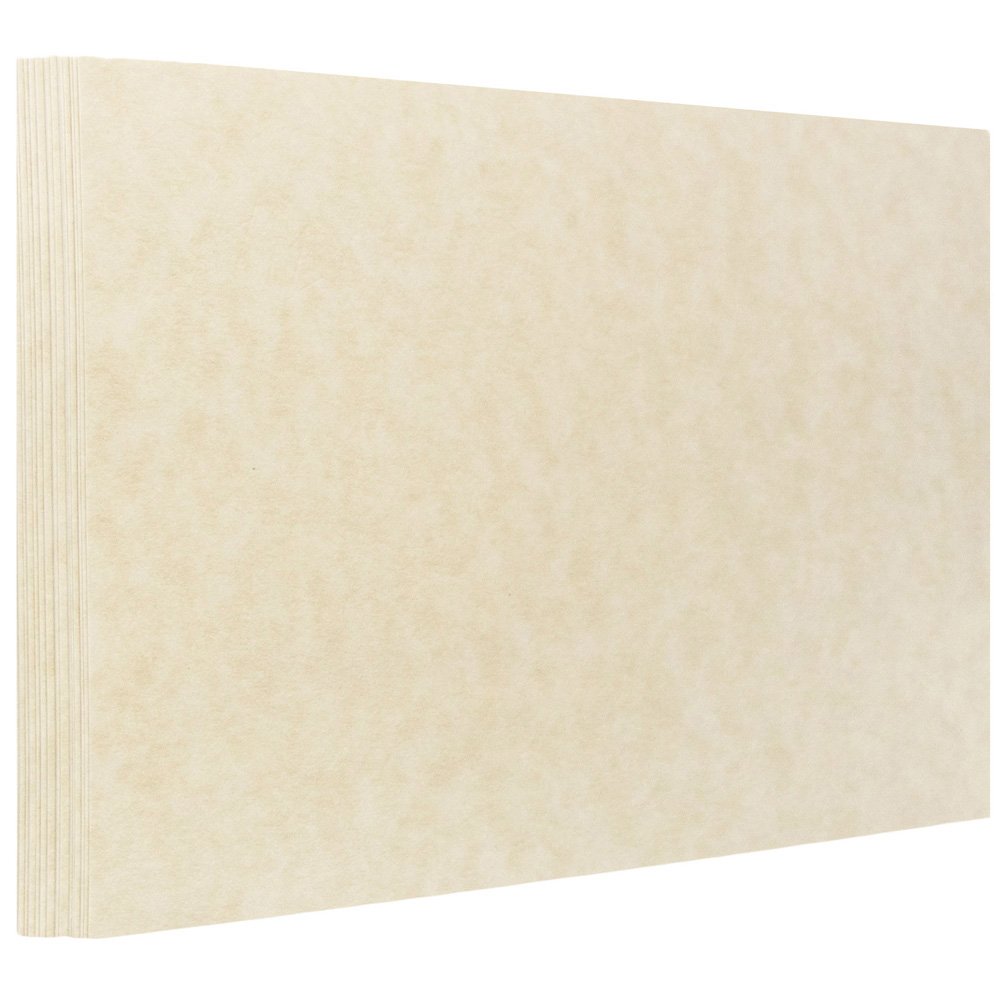 JAM PAPER Blank Flat Note Cards - 5 1/8 x 7 Inches (A7 Envelope Size) - Natural Parchment Paper - 500 Cards per Box - Perfect for Thank You Notes, Invitations & Greeting Cards