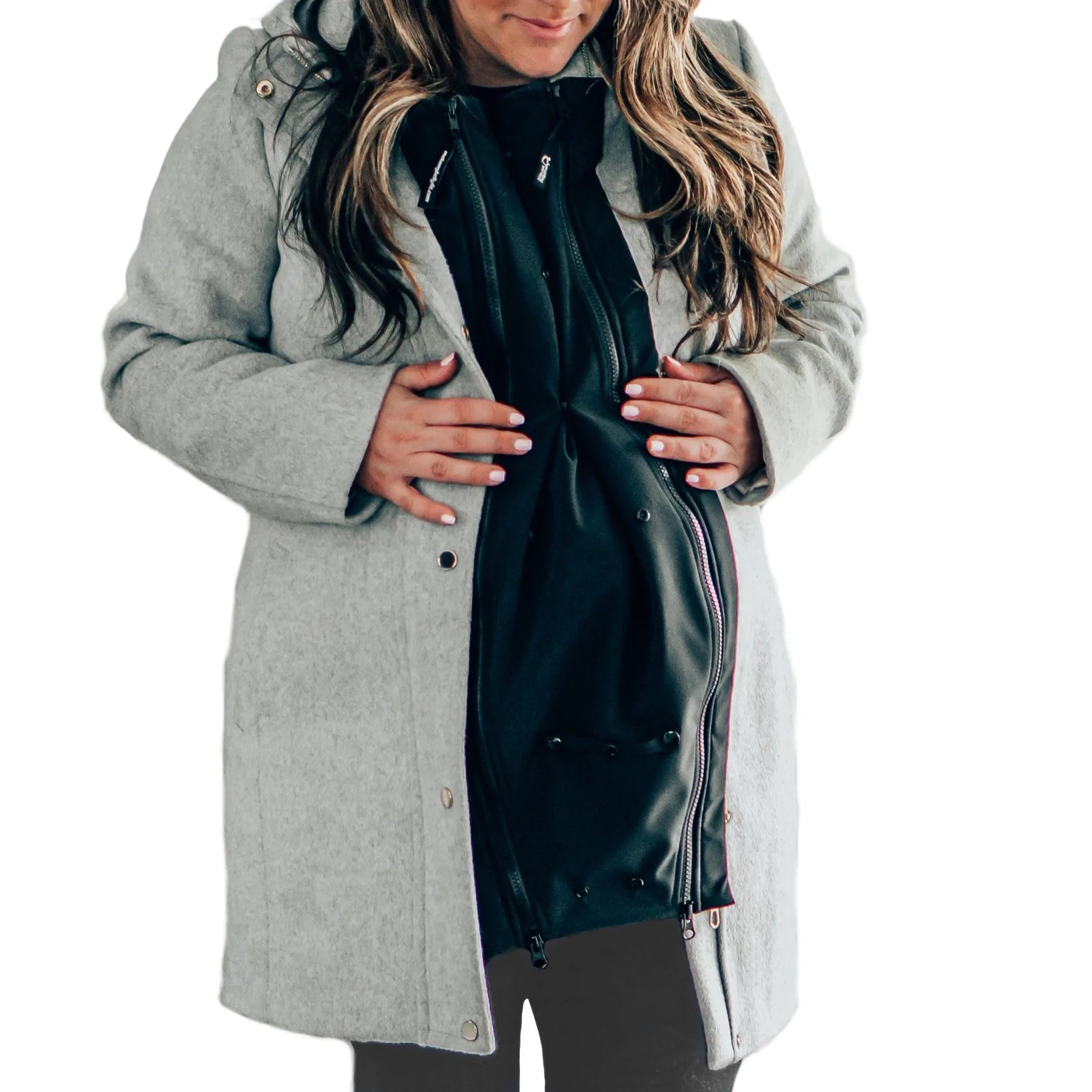 MakeMyBellyFit Universal Jacket Extender - Pregnancy & Plus Size Jacket Expansion Panel - Perfect for Maternity Wear, Baby Bumps & Comfort Fit Jackets