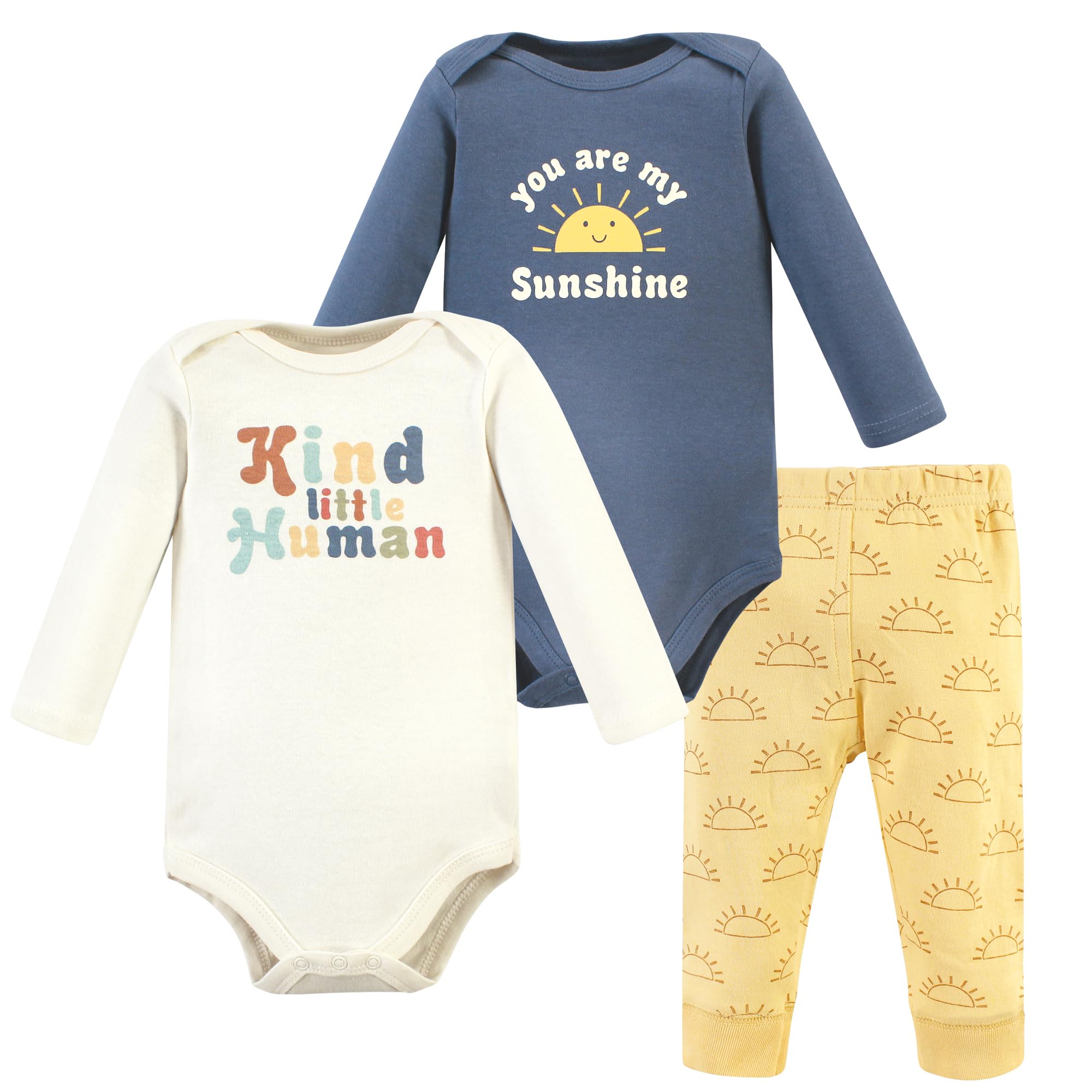 Hudson Baby Unisex Cotton Bodysuit & Pant Set - Long Sleeve Outfit for Newborns | Soft & Comfortable Baby Clothes for Everyday Wear, Photo Shoots & Gifts