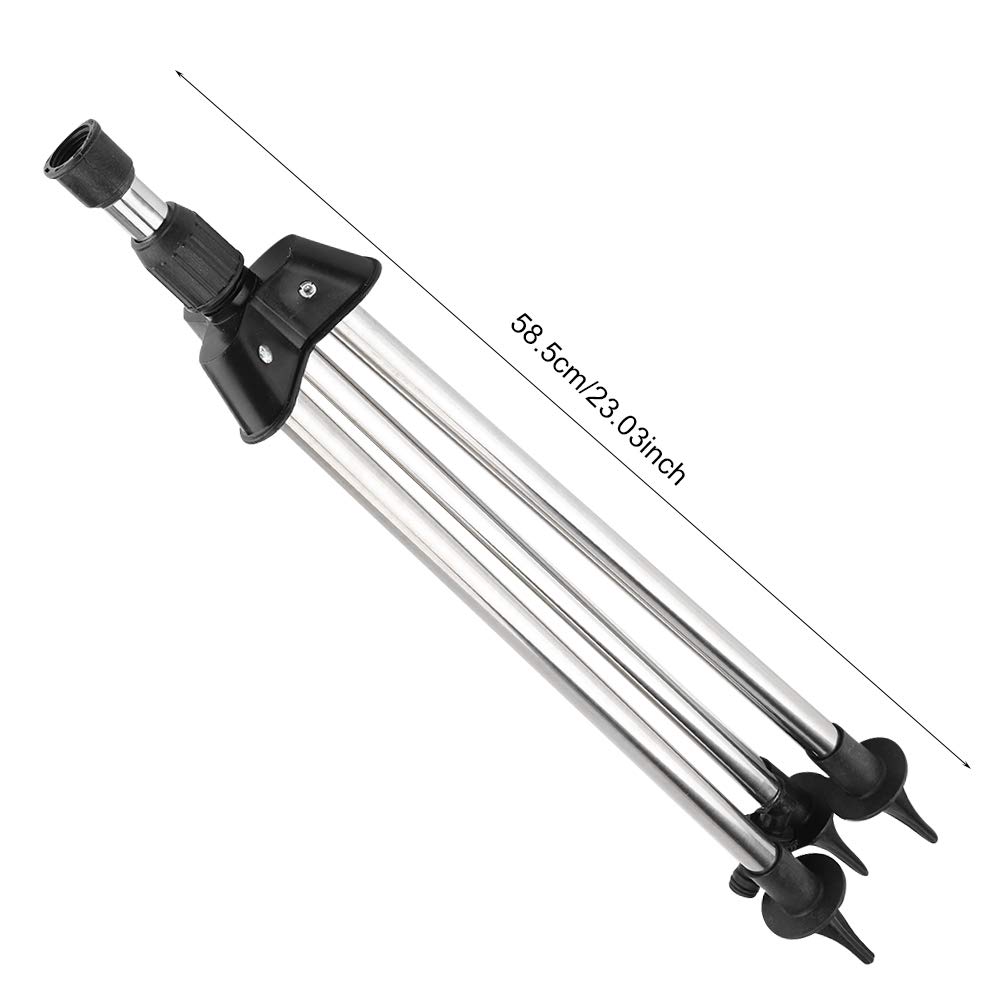 ViaGasaFamido Heavy Duty Tripod Impact Sprinkler - 360° Adjustable Rotating Lawn & Garden Sprinkler with Stainless Steel Base - Perfect for Large Yards, Landscaping, and Watering Lawns, Gardens, and Flower Beds