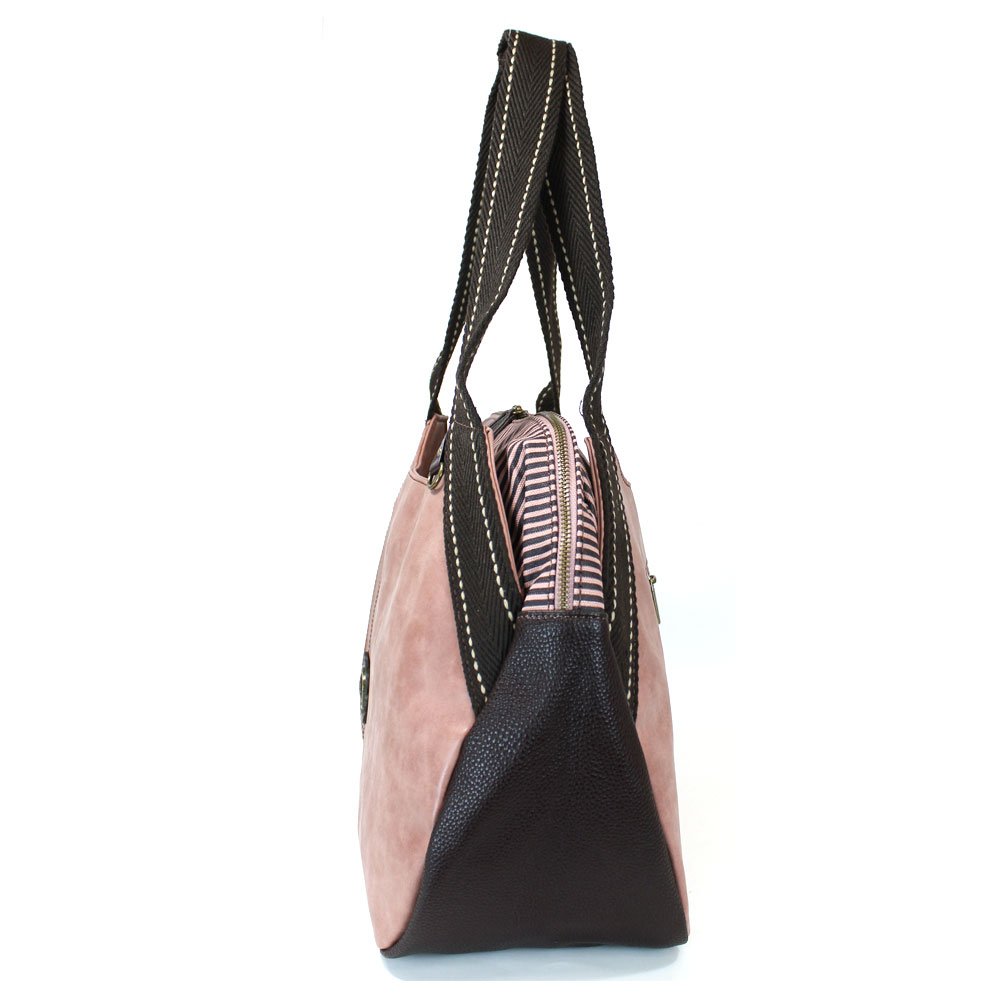 CHALA Bowling Bag for Women - Stylish Daisy Print in Dusty Rose - Perfect for Bowling, Gym, Travel & Sports Accessories Storage