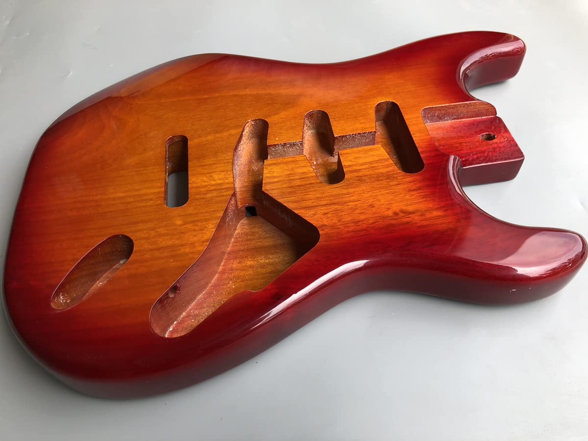 Electric Guitar Body Replacement - Yellow SSS Pickup, Bolt-On DIY Guitar Project with Yellow Finish | Perfect for Custom Builds, Upgrades & Home Studio Recording