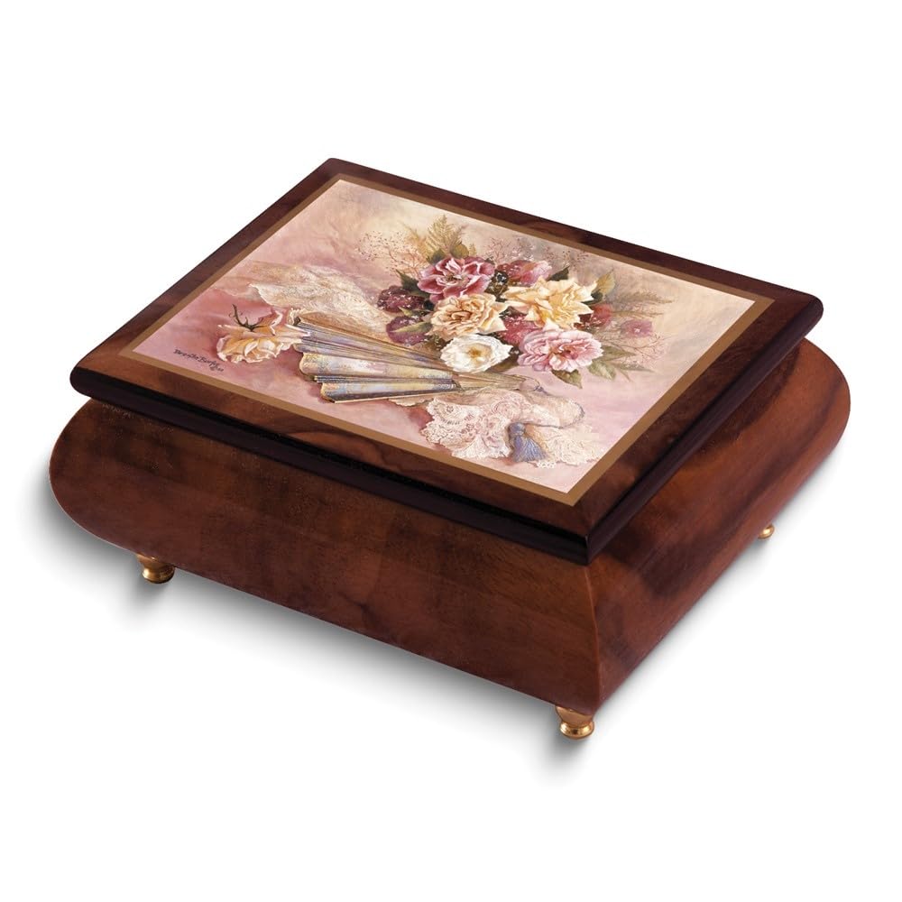 Nostalgia Music Box by Diamond2Deal Artist Brenda Burke - Perfect Gift for Music Lovers, Home Décor & Collectors