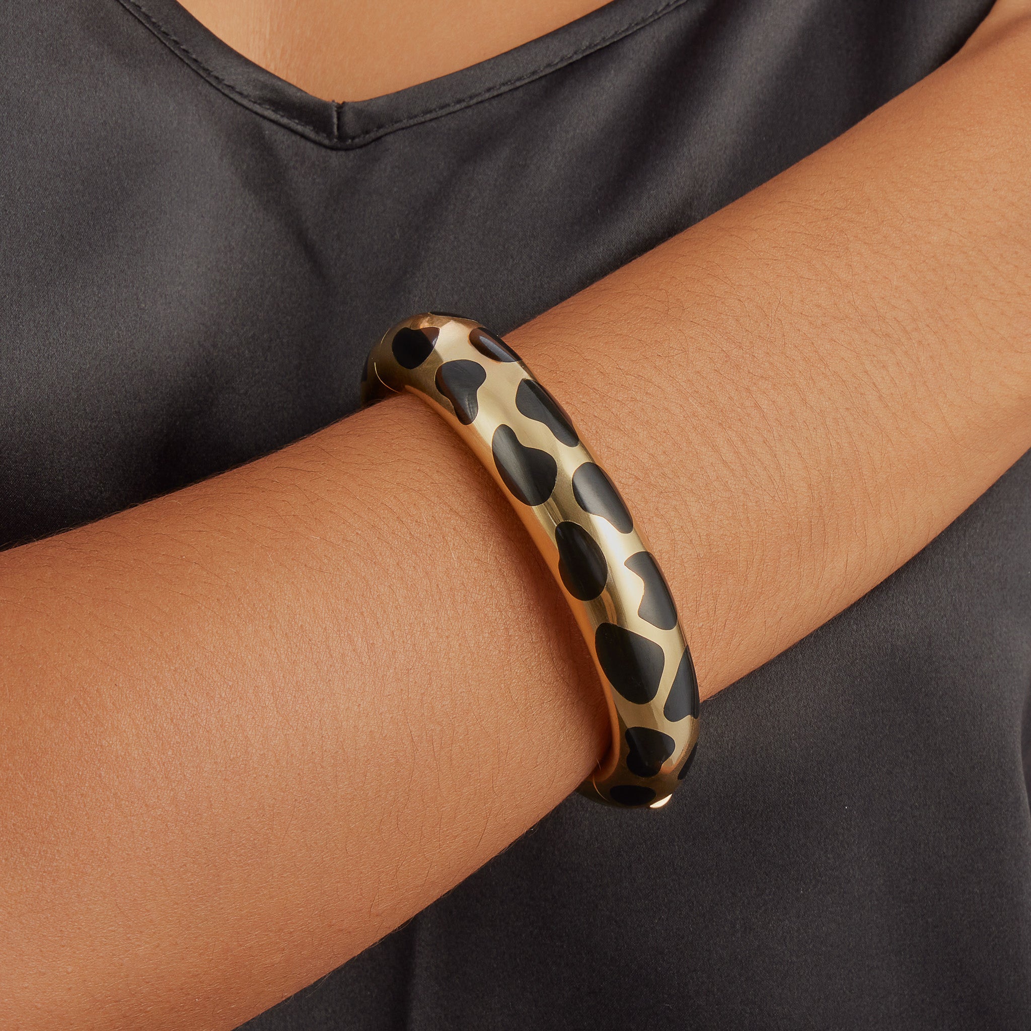 Angela Cummings for Tiffany & Co. Black Jade Bangle Bracelet - Elegant Statement Jewelry for Women, Perfect for Parties, Weddings & Special Occasions
