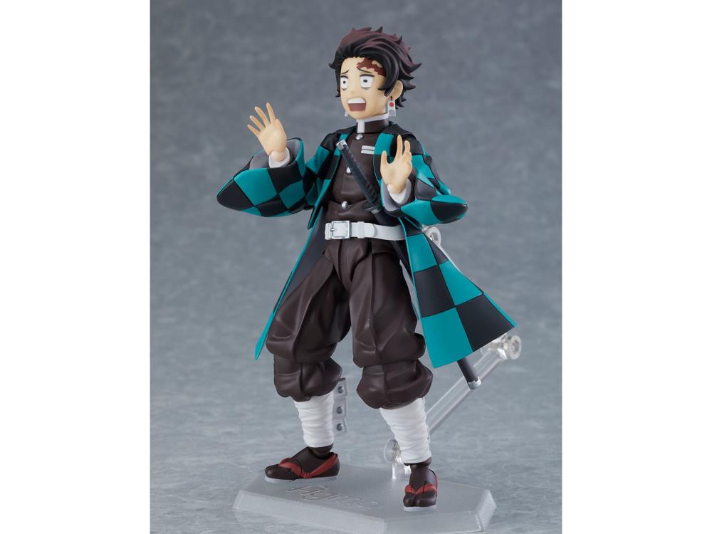 Figma #498 DX Tanjirou Kamado Demon Slayer Action Figure - Anime Collectible from Kimetsu no Yaiba Series for Display & Cosplay Enthusiasts