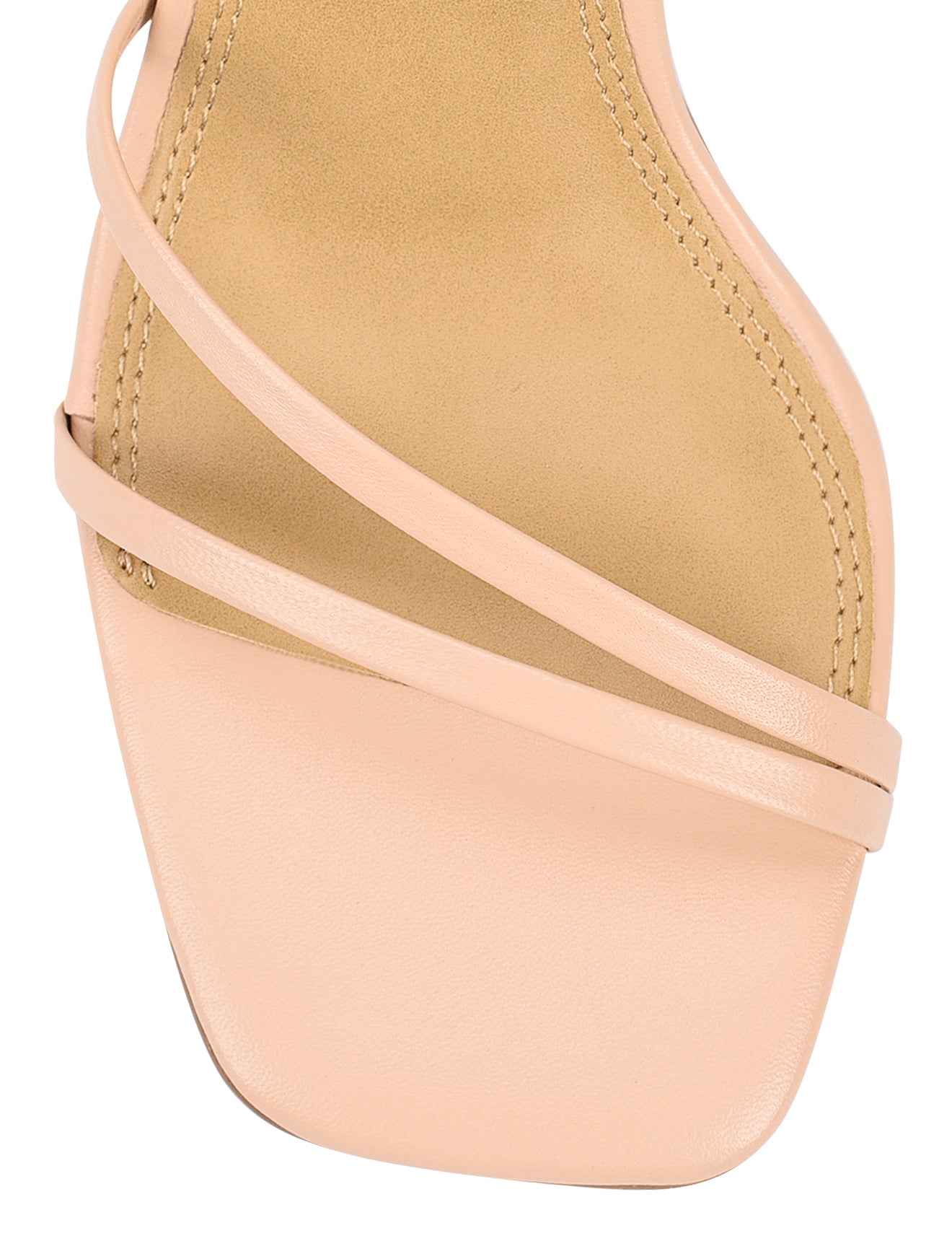 Strappy Heels for Women - Nude Leather High Heels with Ankle Strap | Perfect for Weddings, Parties & Evening Events