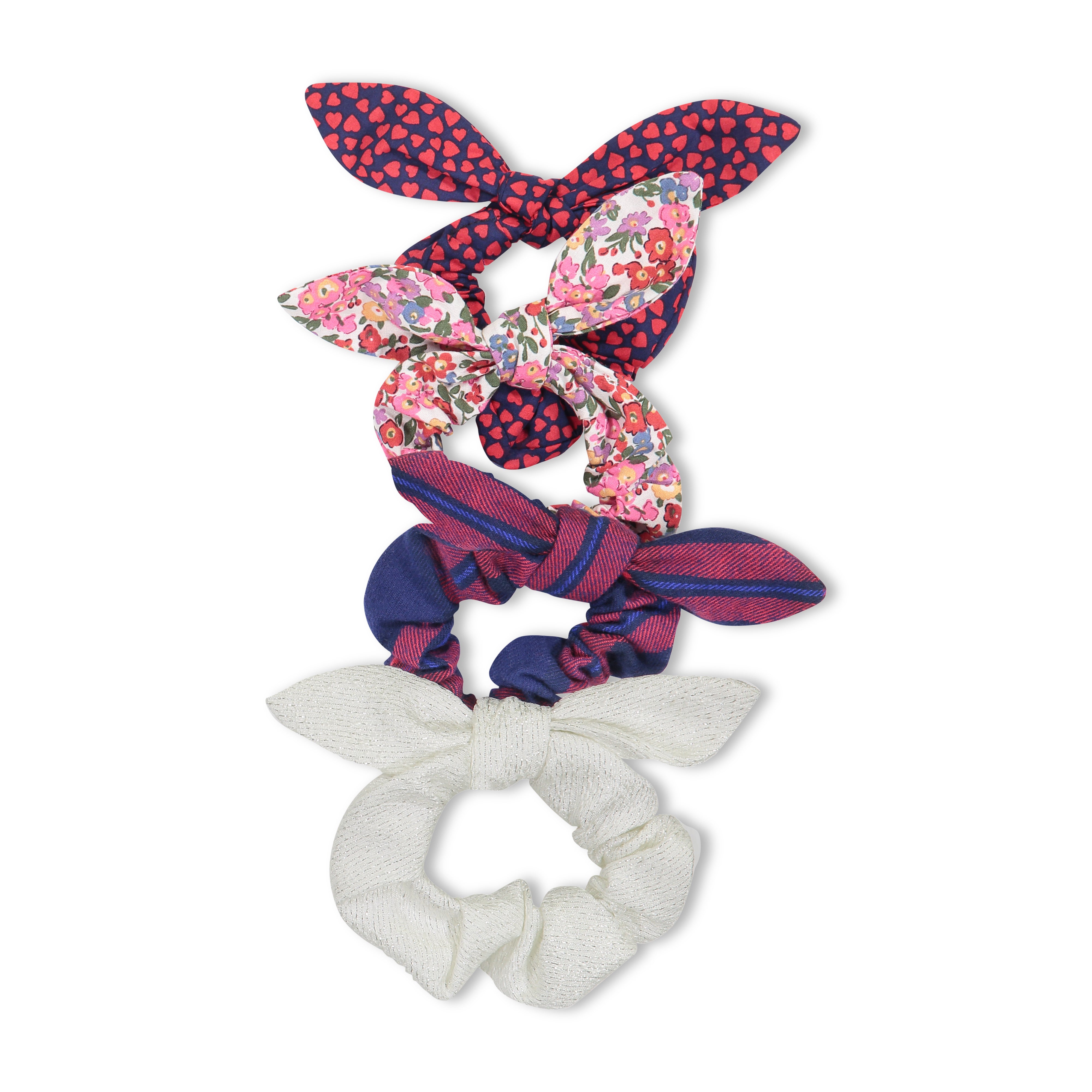 Preppy Scrunchie Hair Ties for Women - Soft Elastic Hair Accessories for Ponytails, Buns & Braids - Perfect for School, Work, Gym & Everyday Use